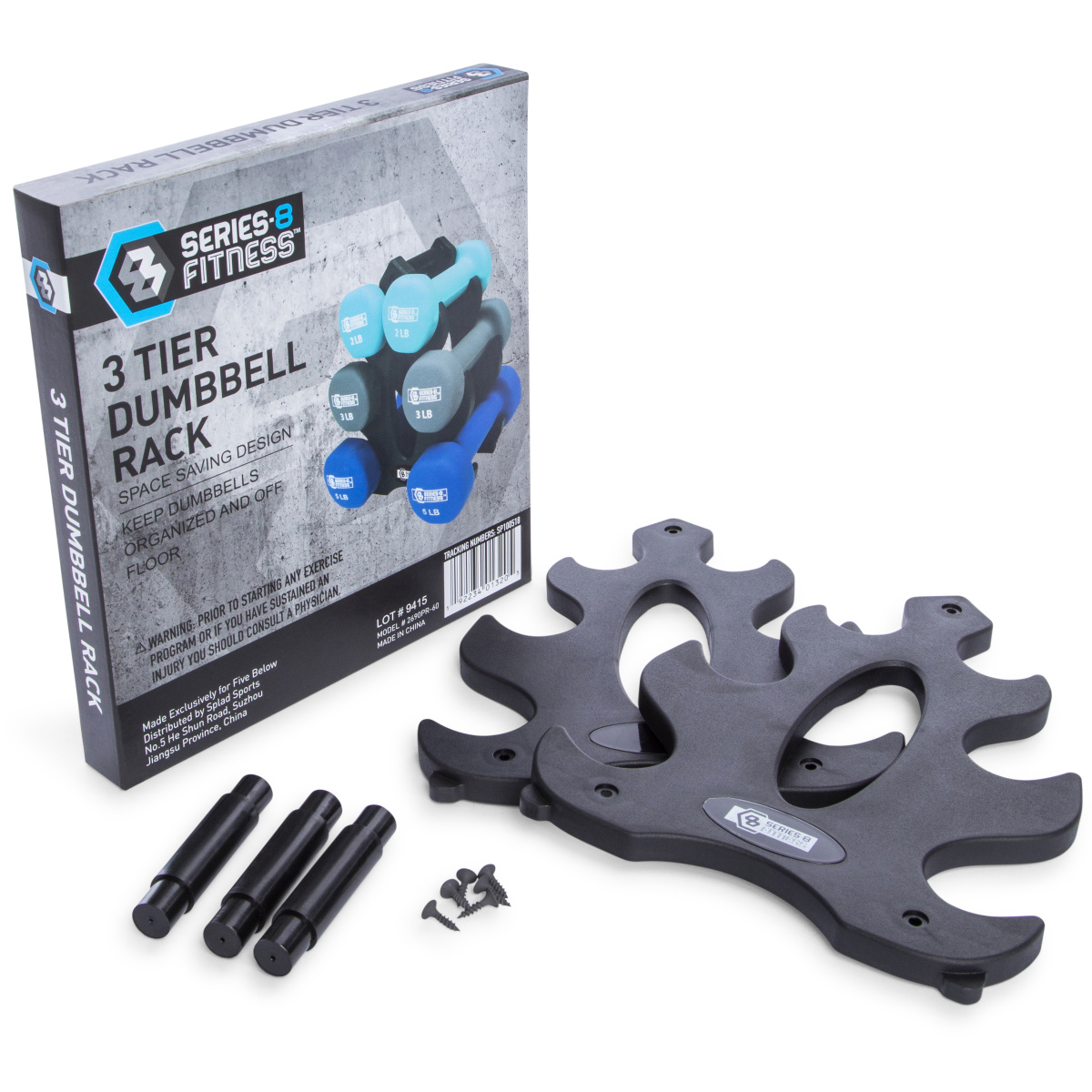 Series-8 Fitness™ 3-Tier Dumbbell Rack