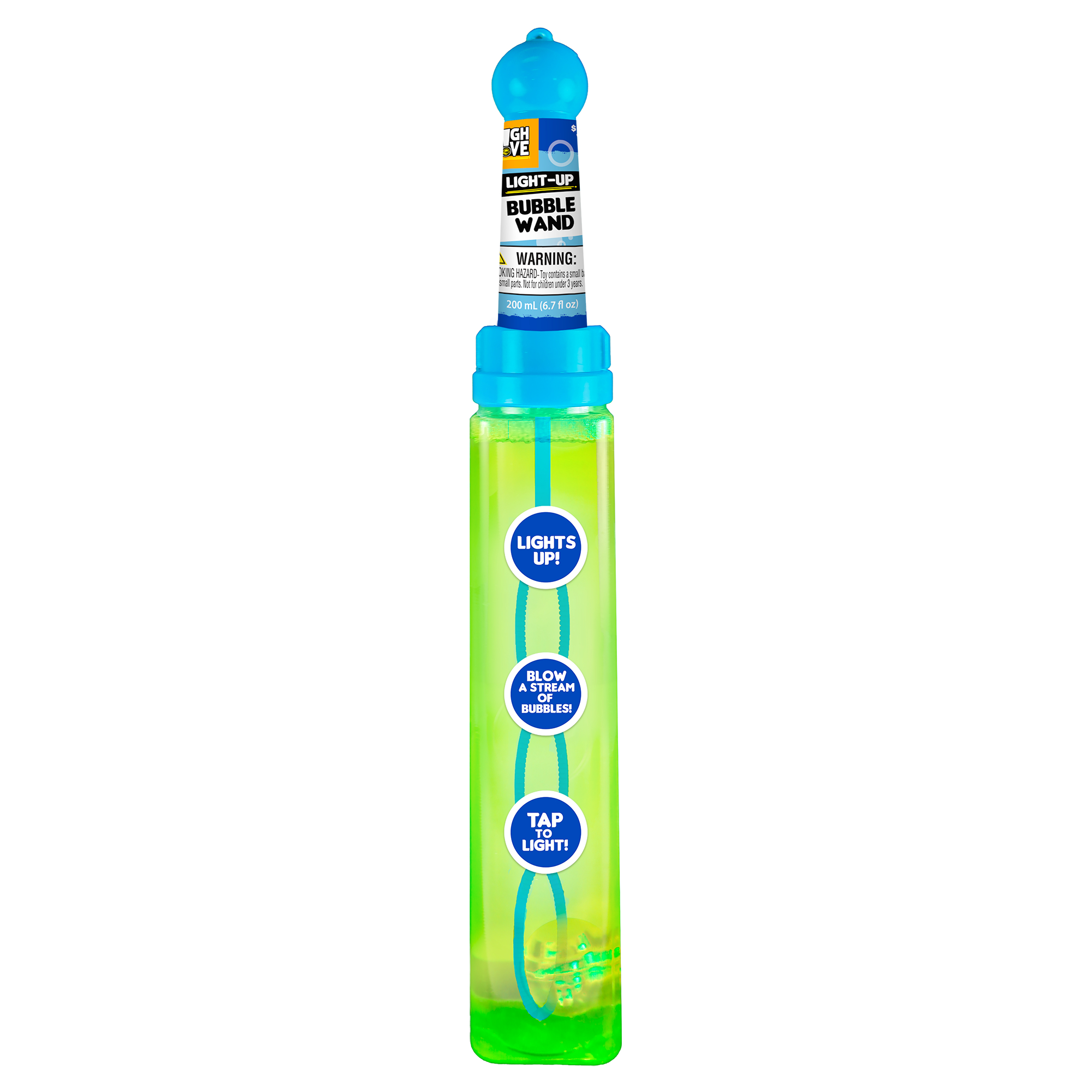 Light Up Bubble Wand & Solution 6.7oz