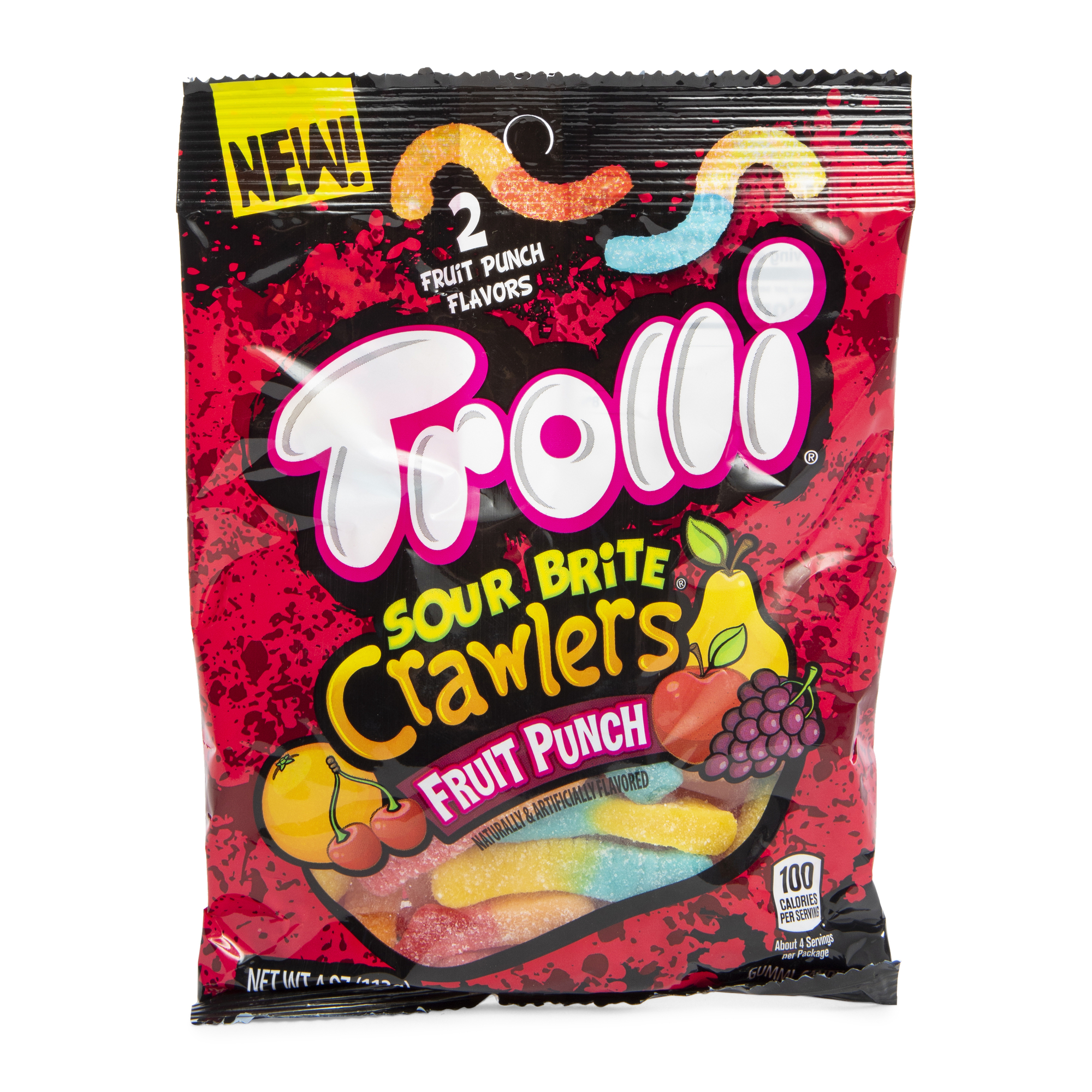 Trolli® Sour Brite® Crawlers Fruit Punch Gummi Candy 4oz