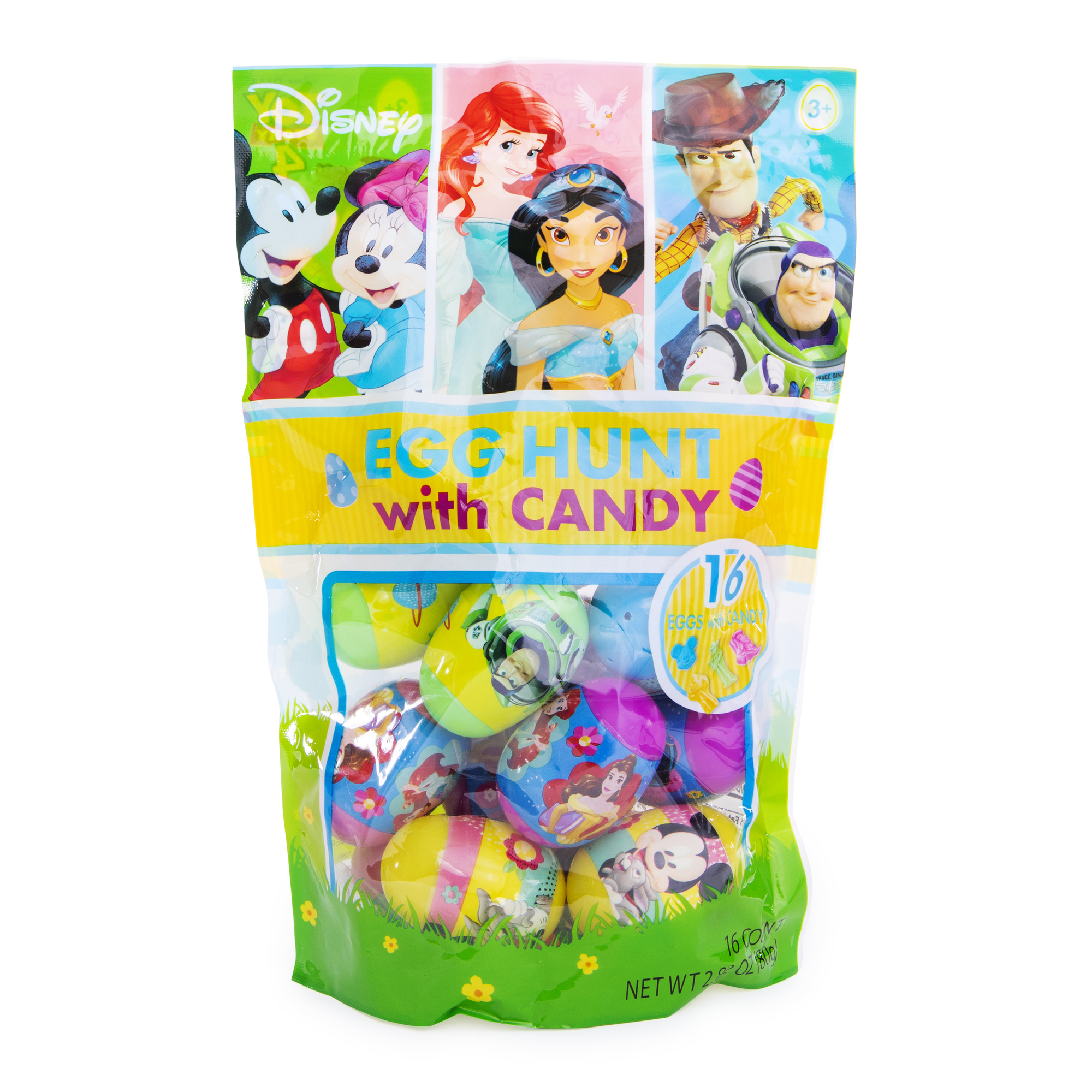Disney© Egg Hunt Easter Eggs With Candy 16-Count Bag (Styles May Vary)
