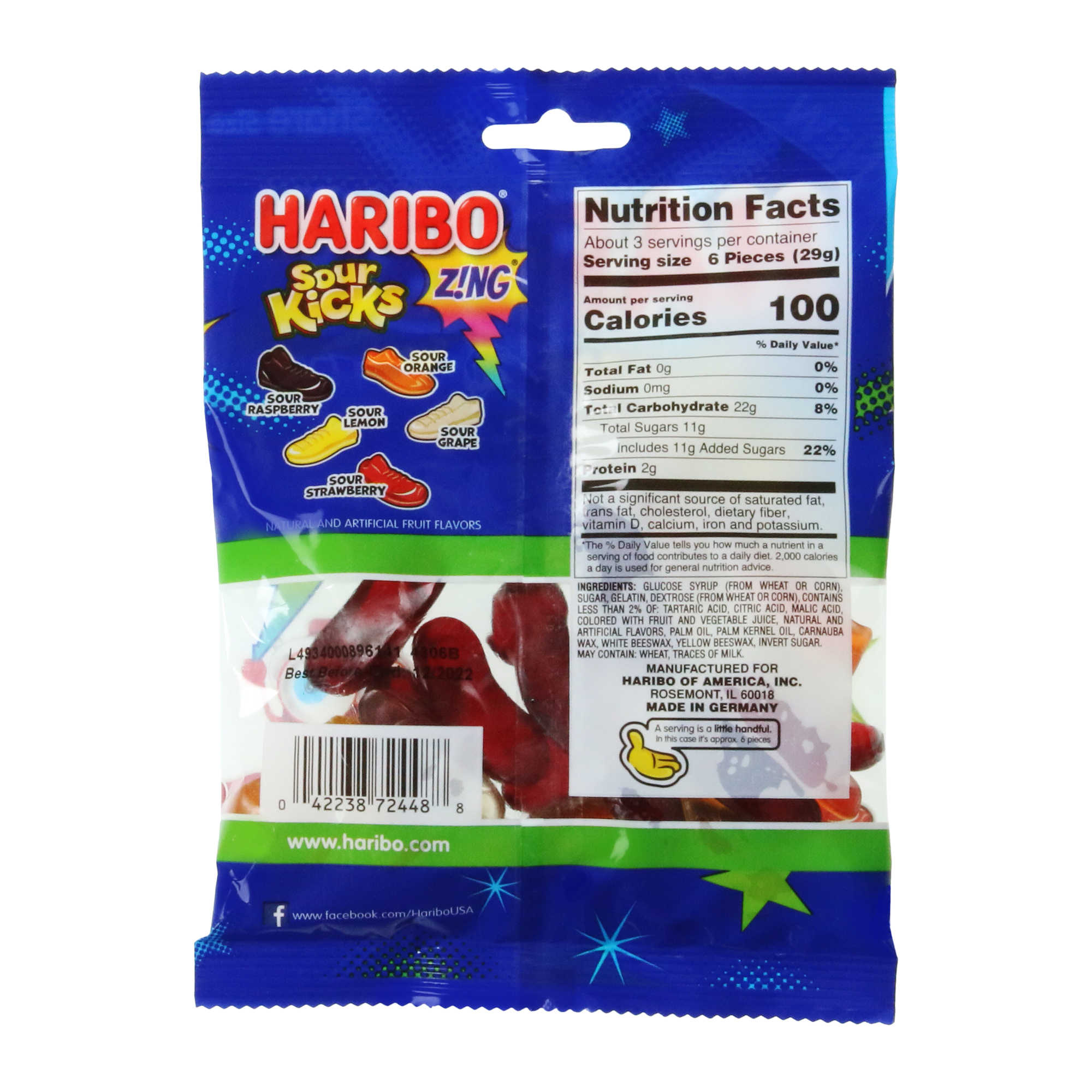 Haribo® Sour Kicks Gummi Candy 3.6oz