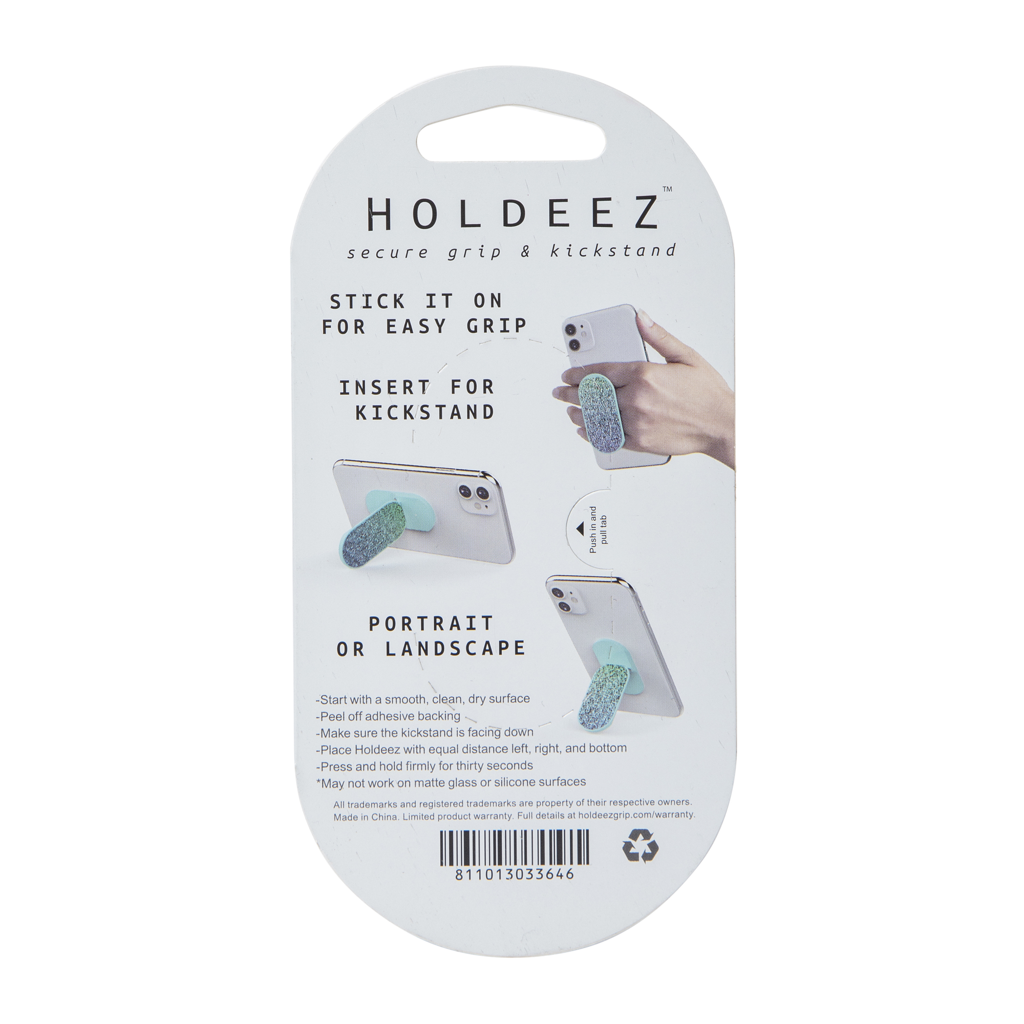 Holdeez™ Secure Phone Grip & Kickstand
