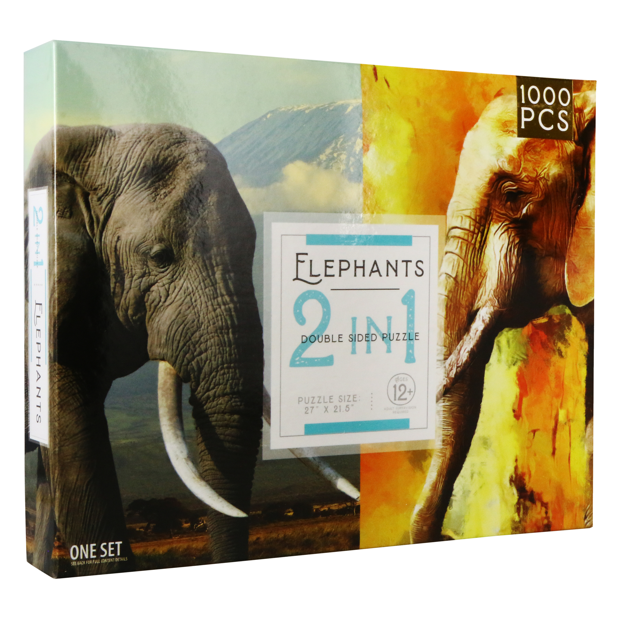 2-Sided Jigsaw Puzzle, 1,000-Pieces