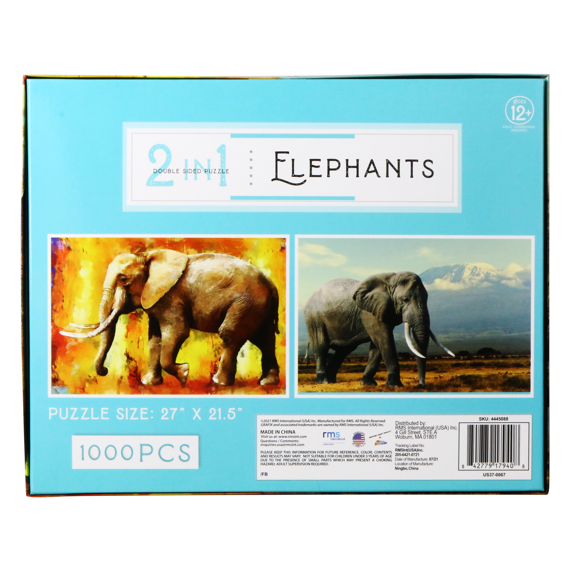 2-Sided Jigsaw Puzzle, 1,000-Pieces