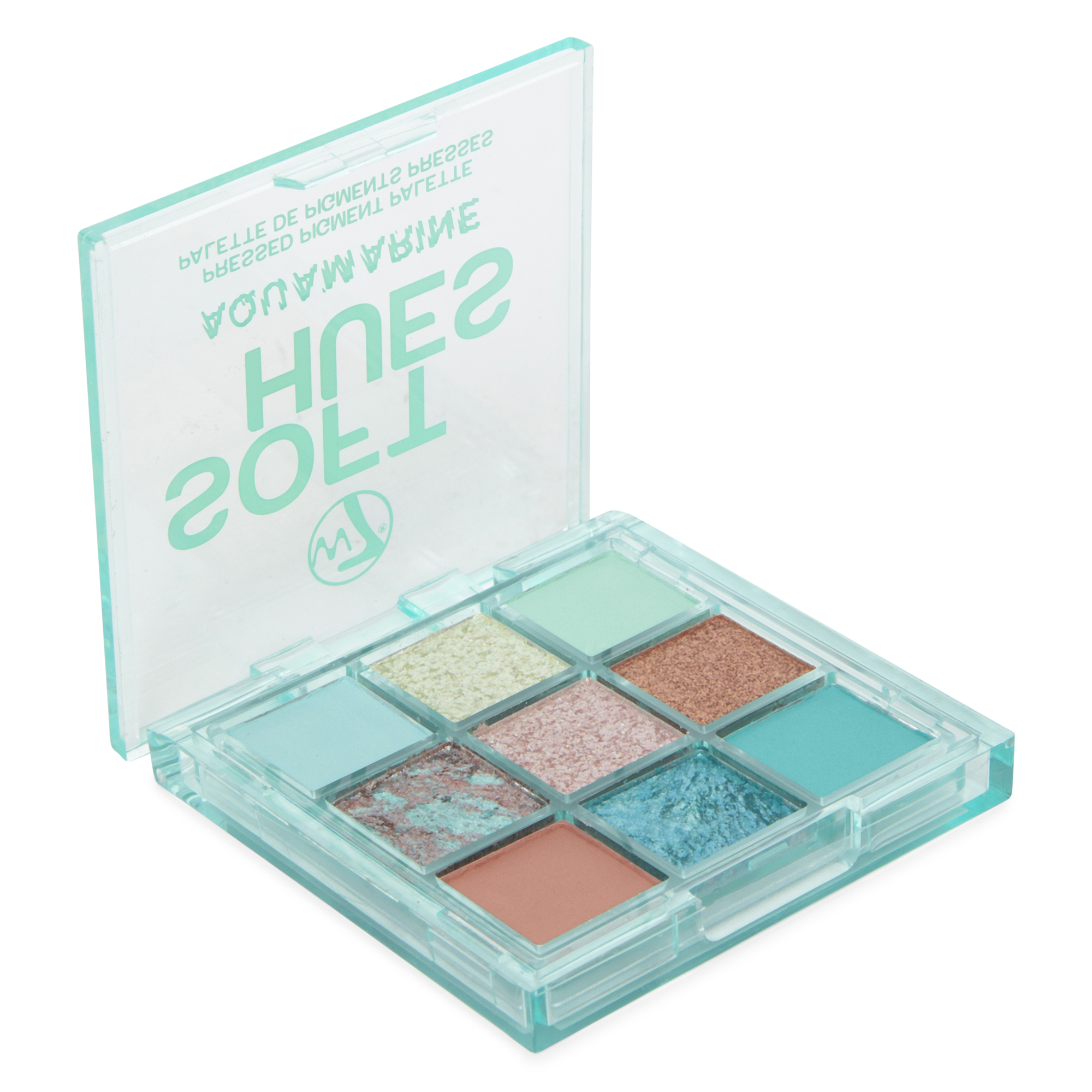 W7® Soft Hues Aquamarine Pressed Pigment Makeup Palette