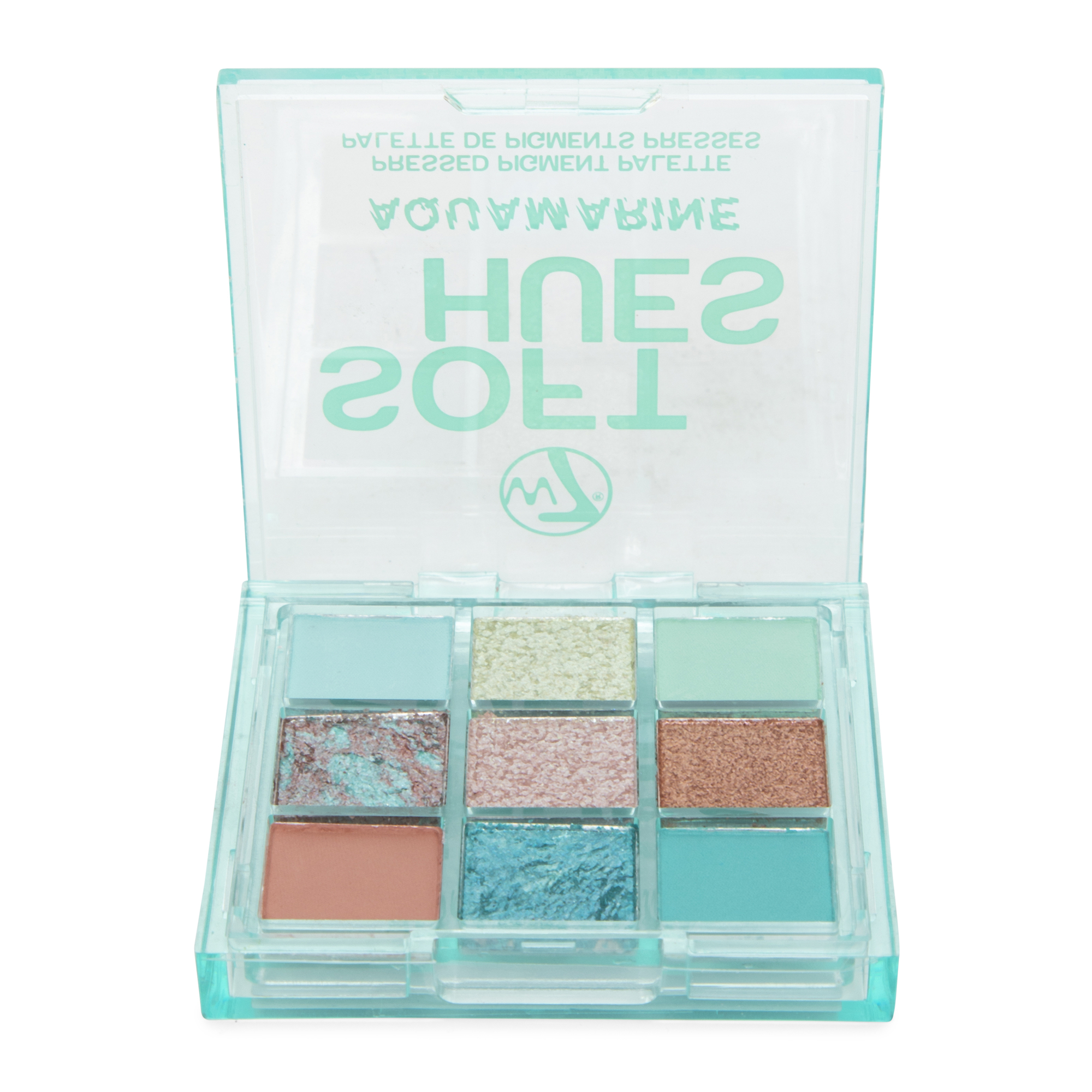 W7® Soft Hues Aquamarine Pressed Pigment Makeup Palette
