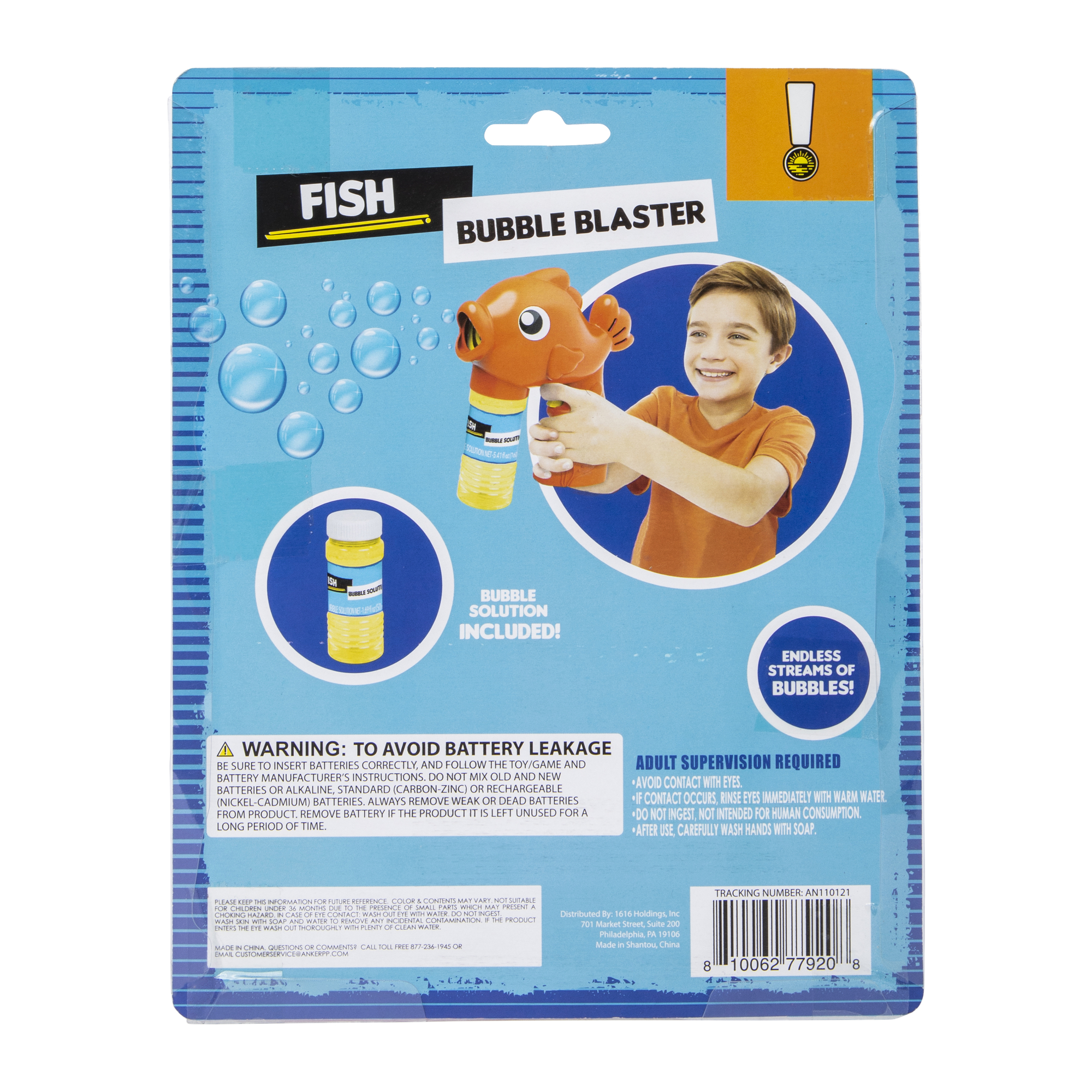Fish Bubble Blaster With Bubble Solution 1.69oz