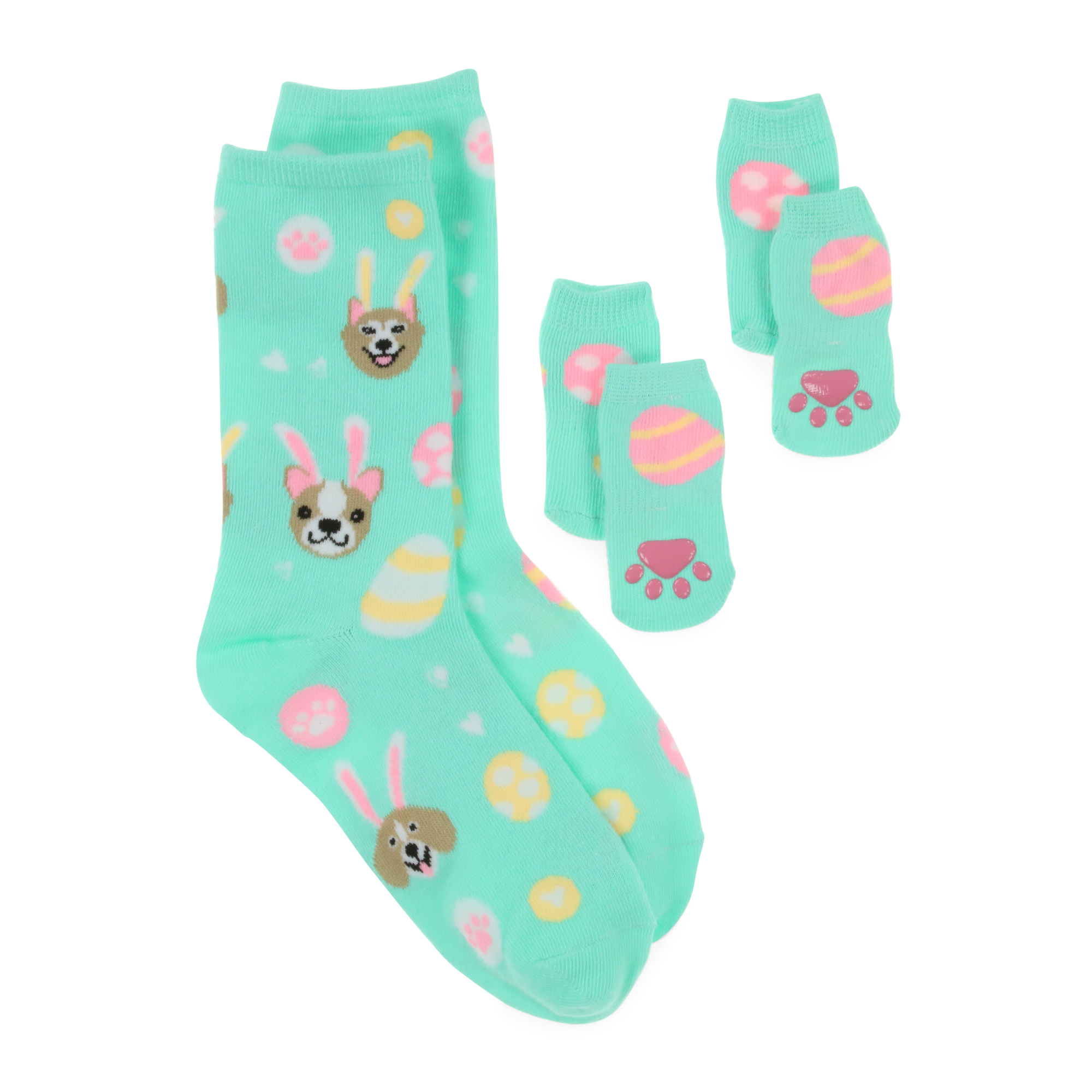 Easter Dog & Owner Socks Matching Set