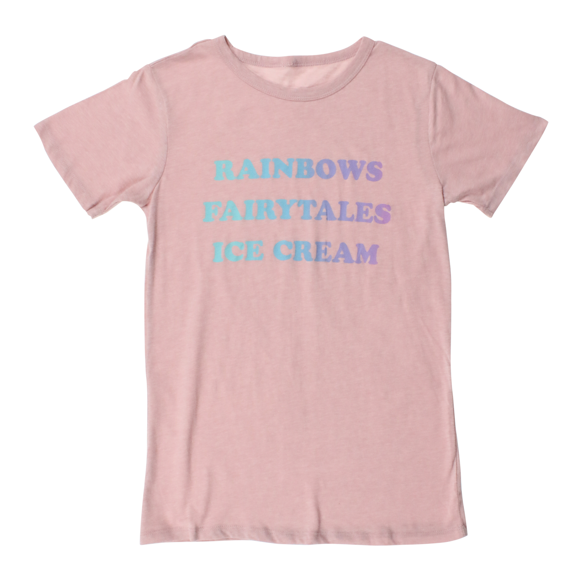 Juniors Retro 'Rainbows, Fairytales, Ice Cream' Graphic Tee