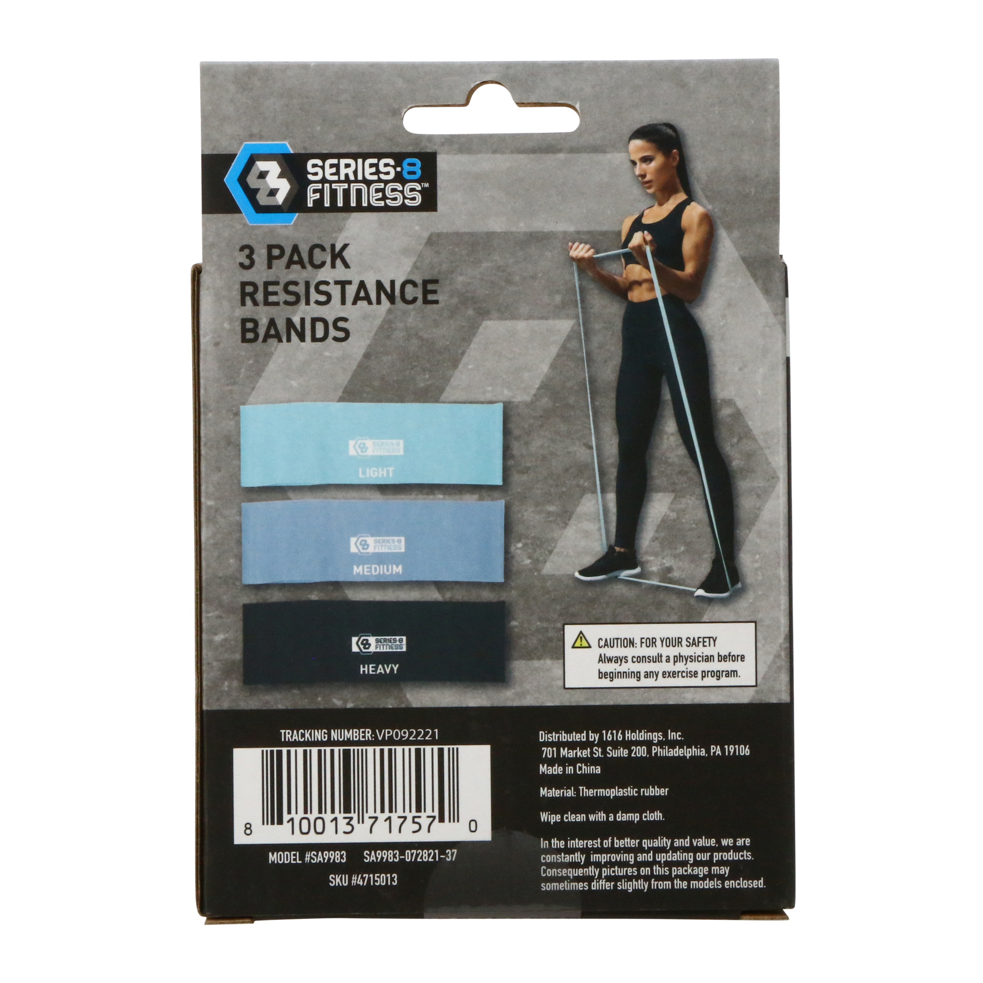 Series-8 Fitness™ Resistance Bands 3-Pack