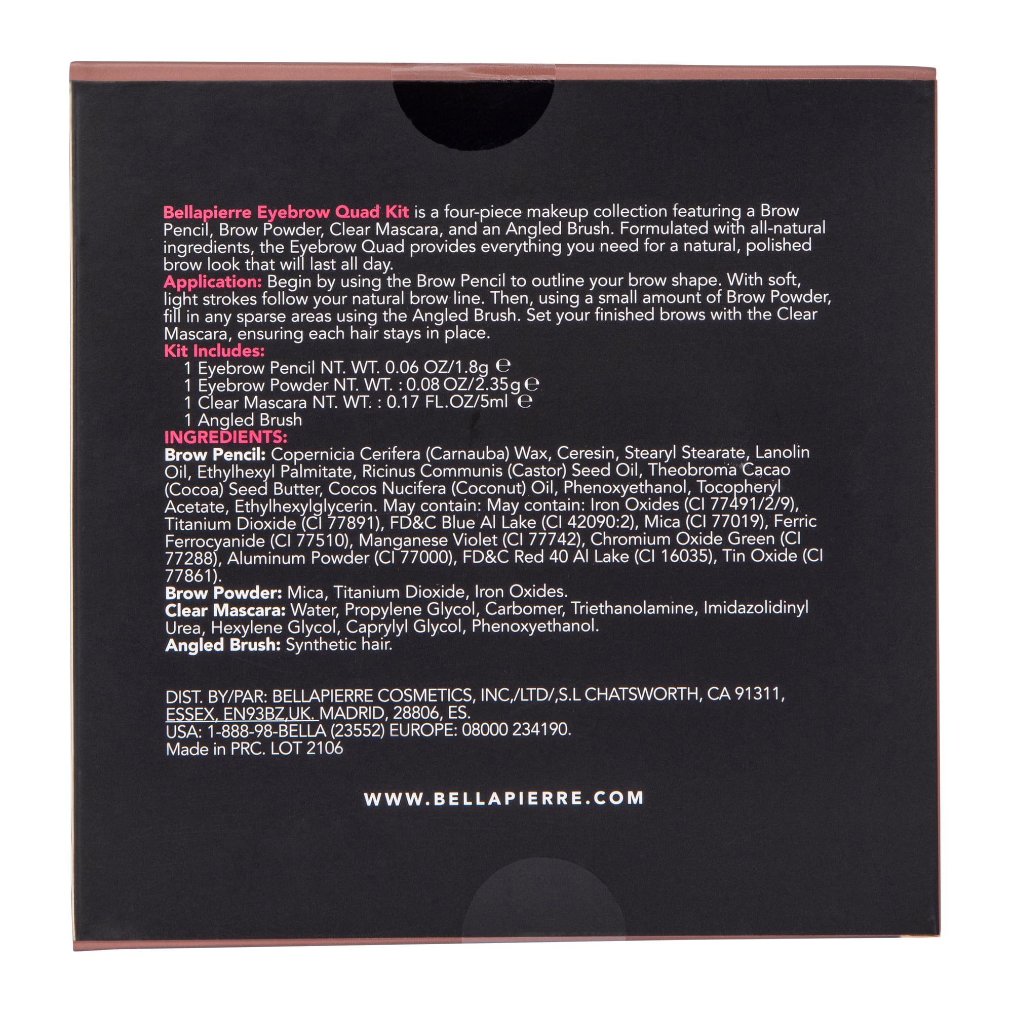 Bella Pierre® Eyebrow Quad Kit