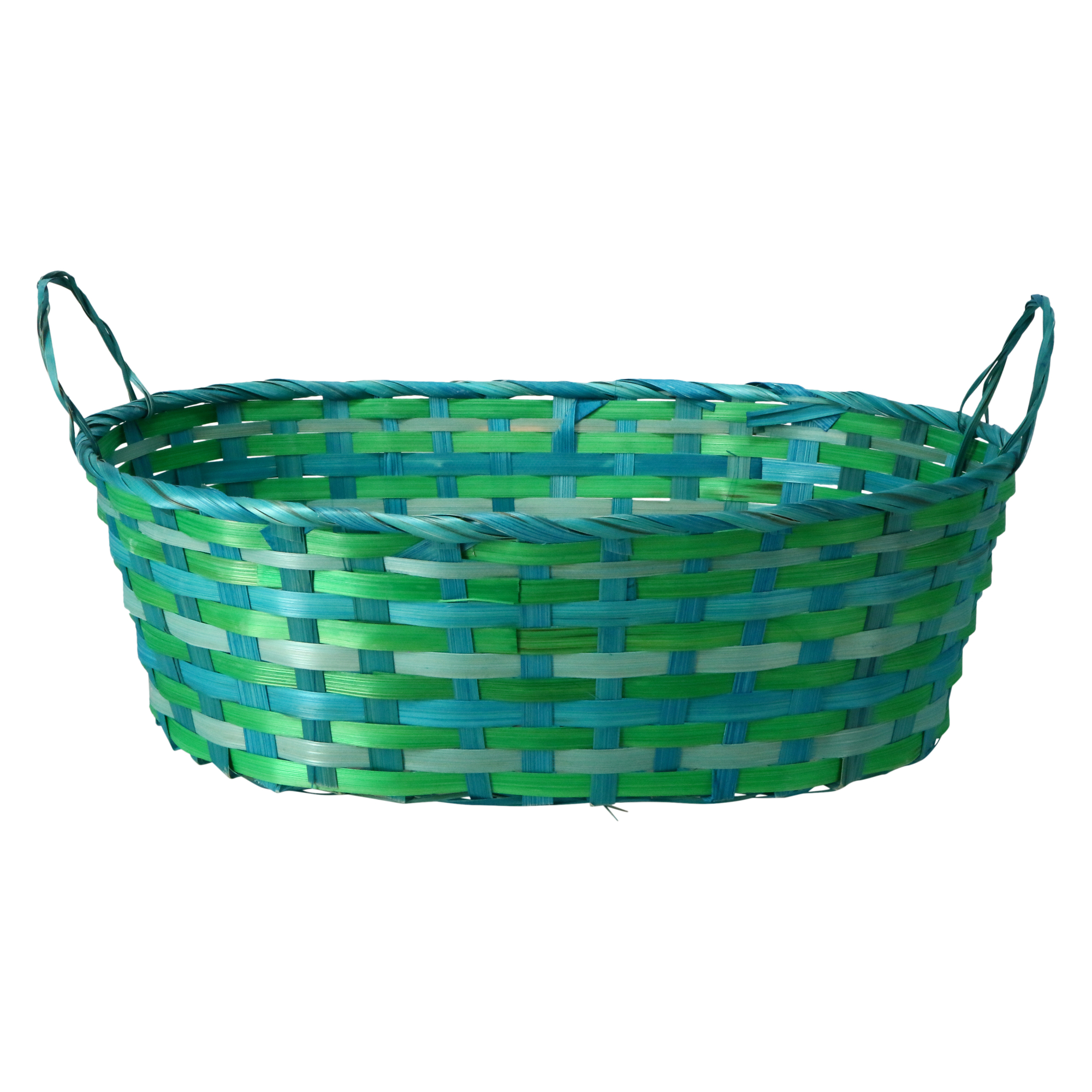 Bamboo Woven Oval Easter Basket 10in x 16in