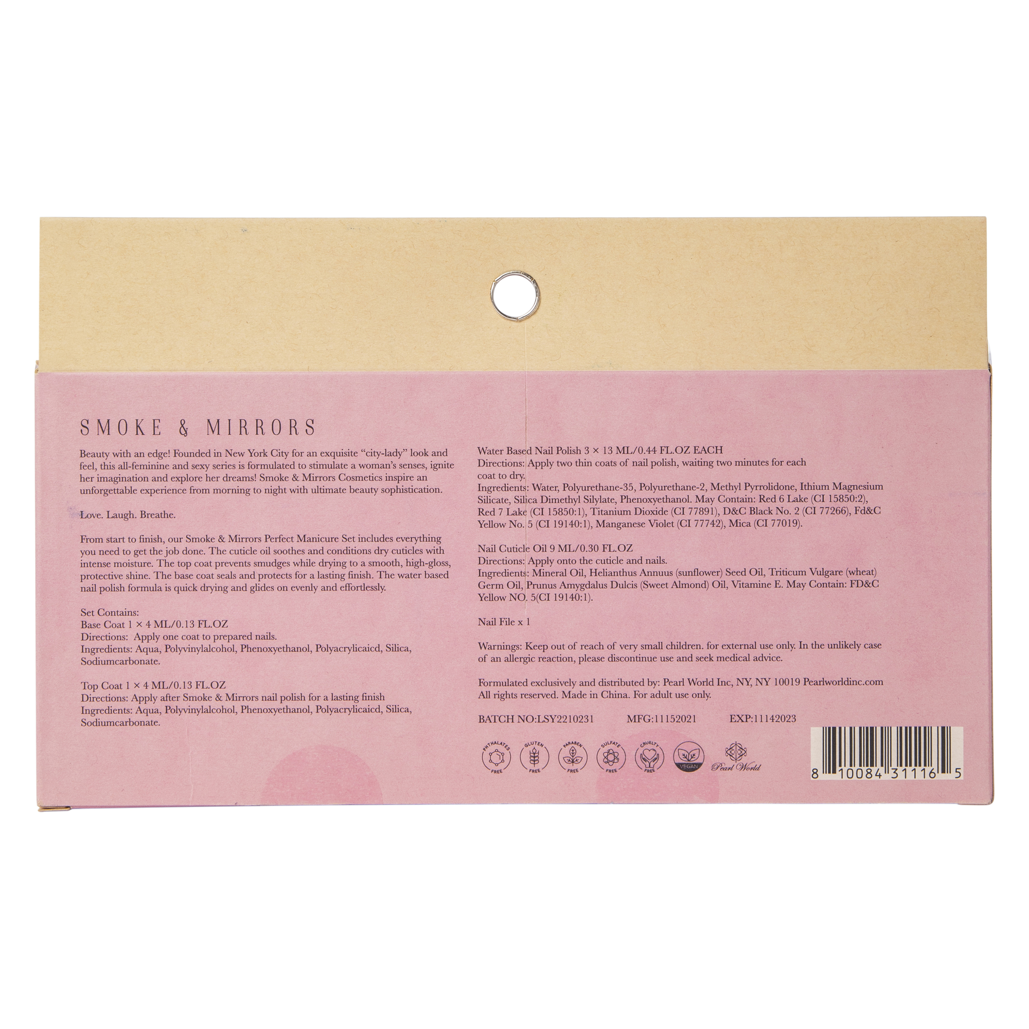 Smoke & Mirrors 7-Piece Perfect Manicure Set