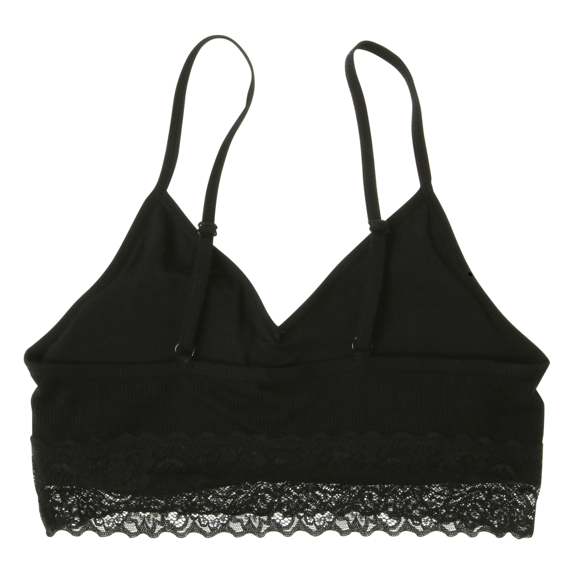 Black Lace Trim Bralette