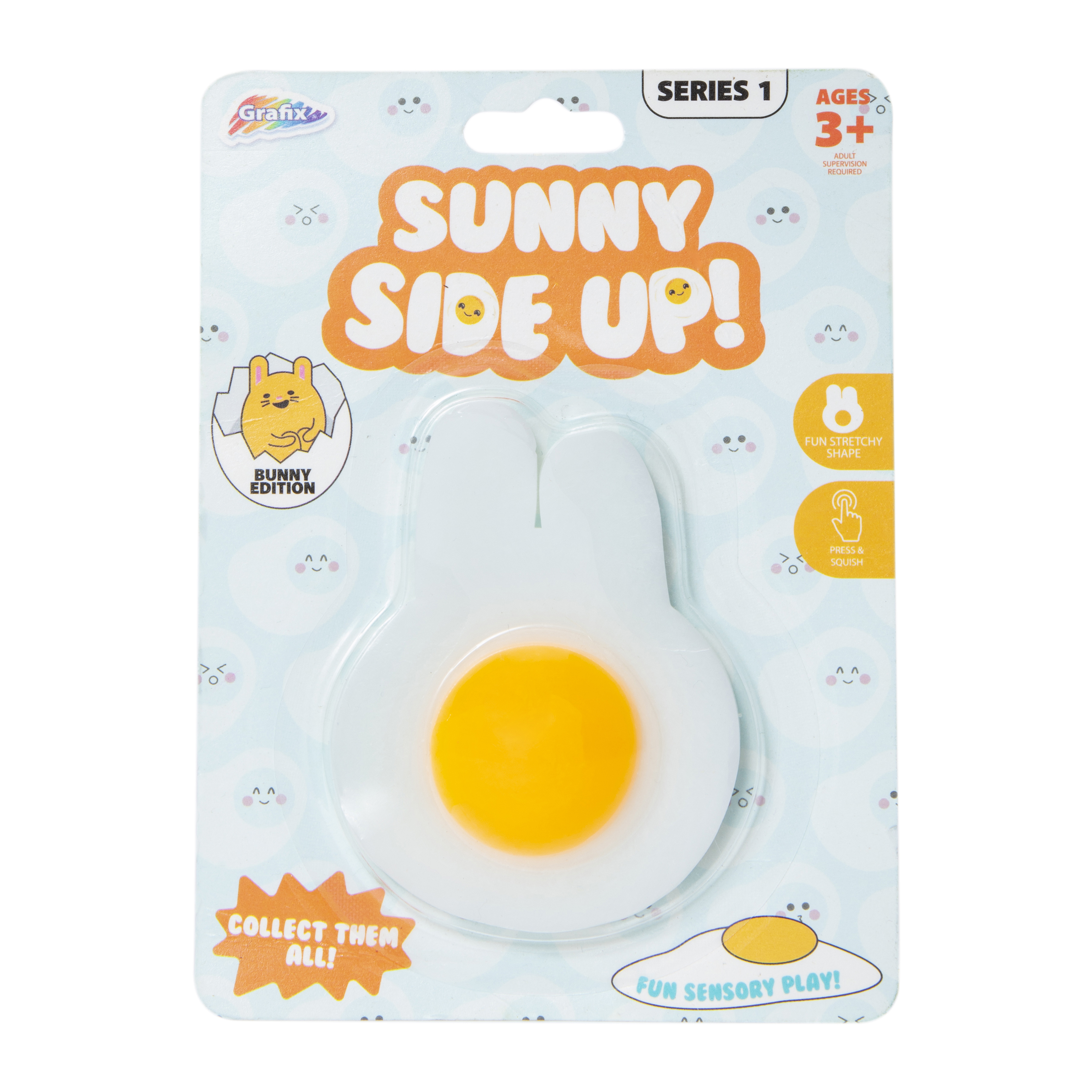 Grafix® Sunny Side Up! Squishy Egg Sensory Toy