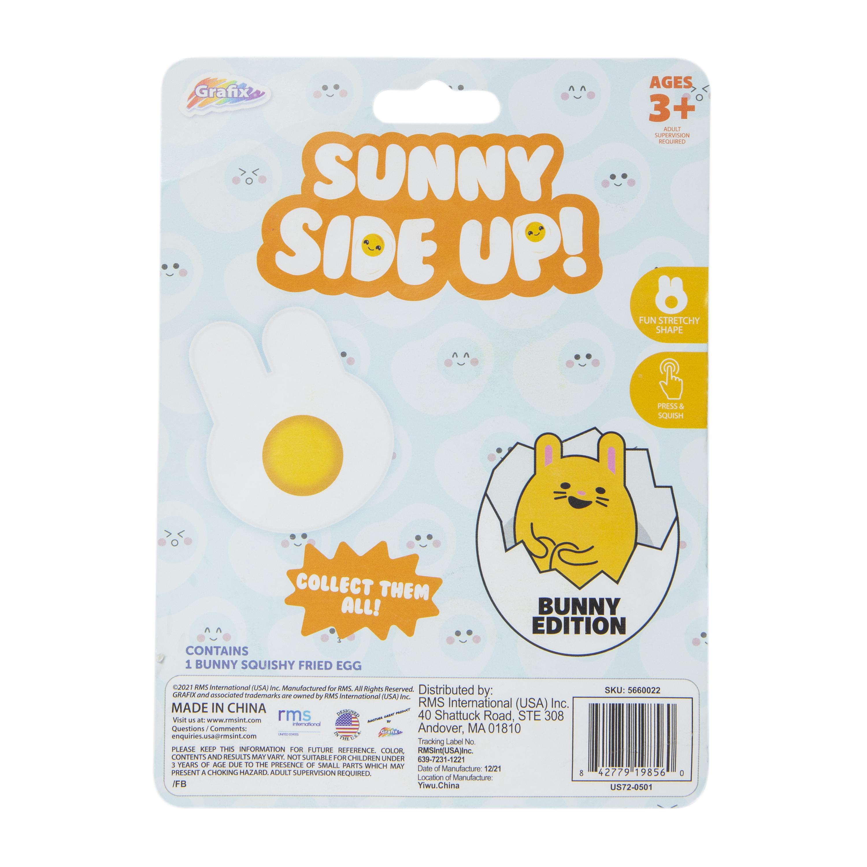 Grafix® Sunny Side Up! Squishy Egg Sensory Toy