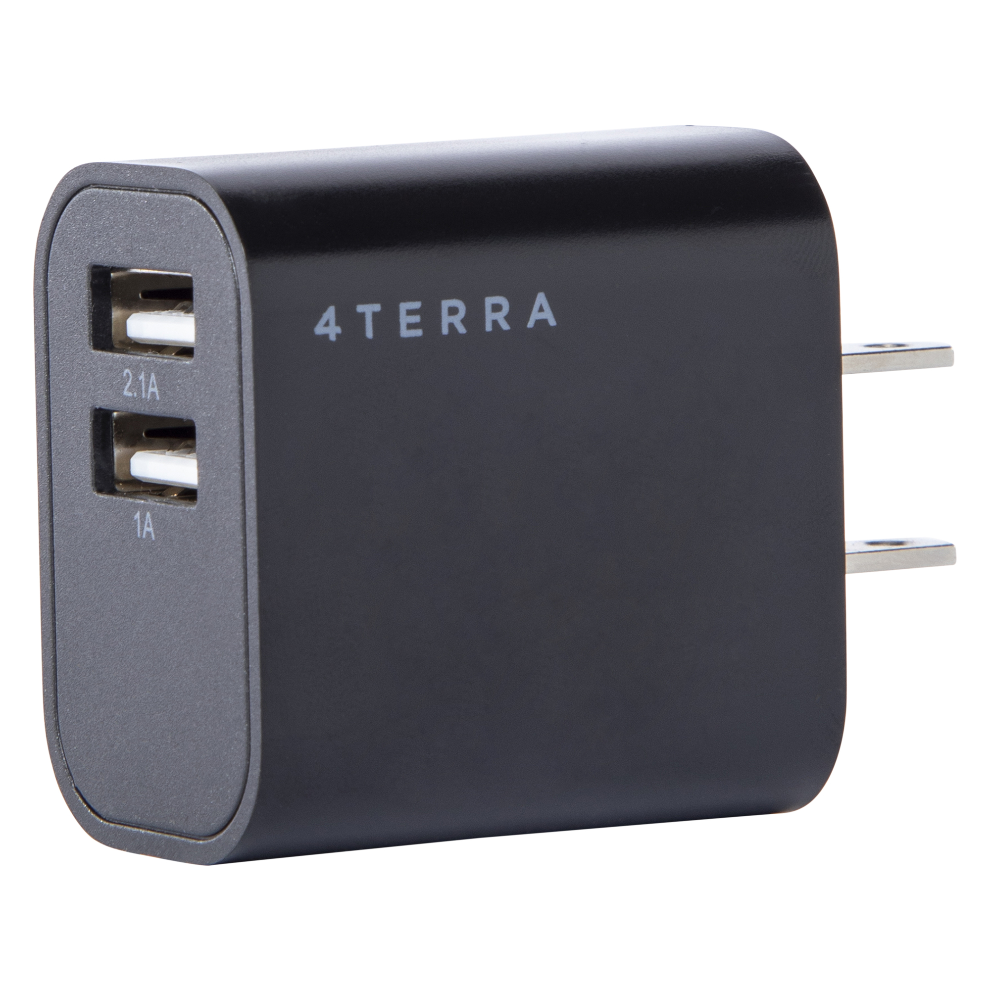 4Terra® Recycled USB-A Dual Port Wall Charger