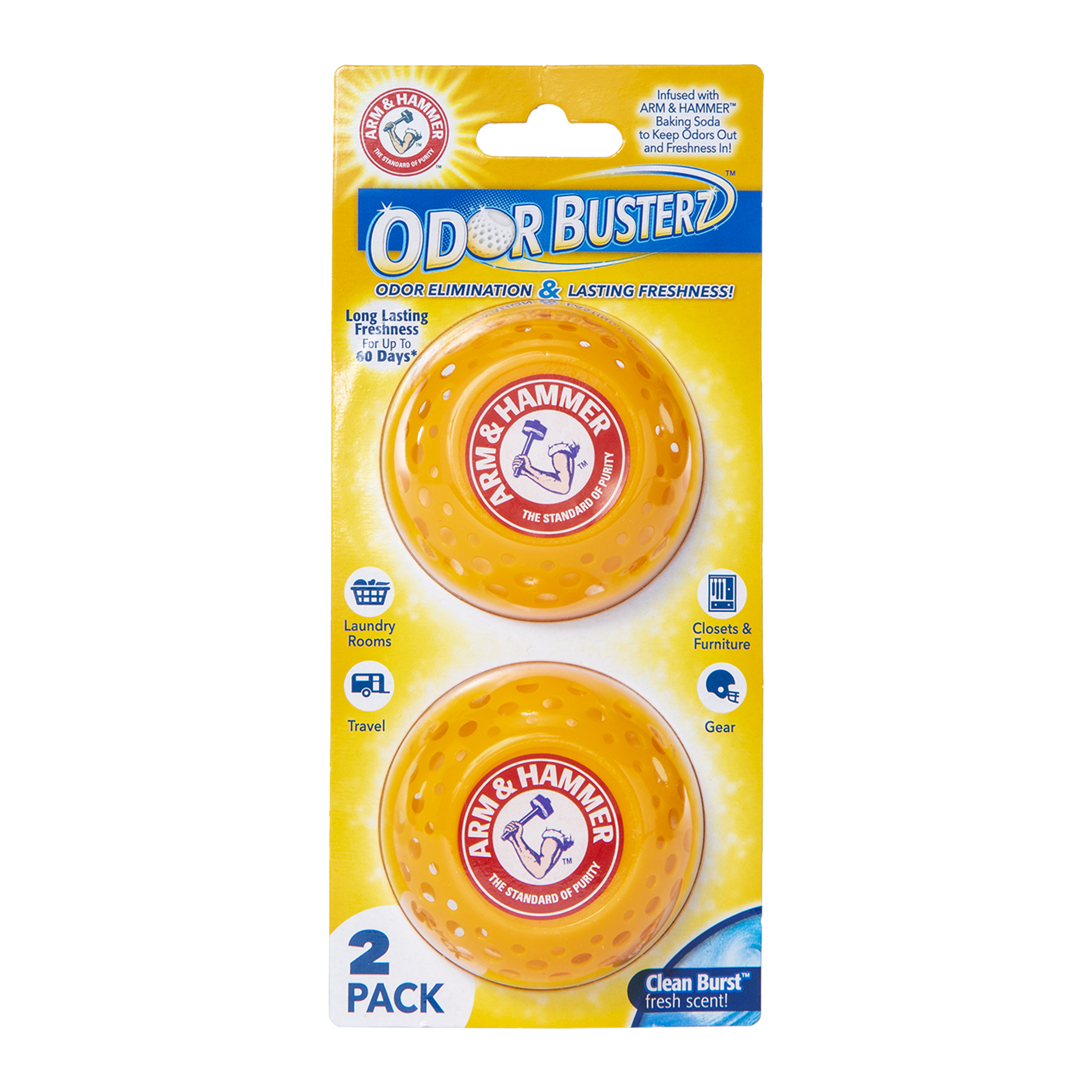 Arm & Hammer® Odor Busterz™ 2-Pack Clean Burst™ Fresh Scent