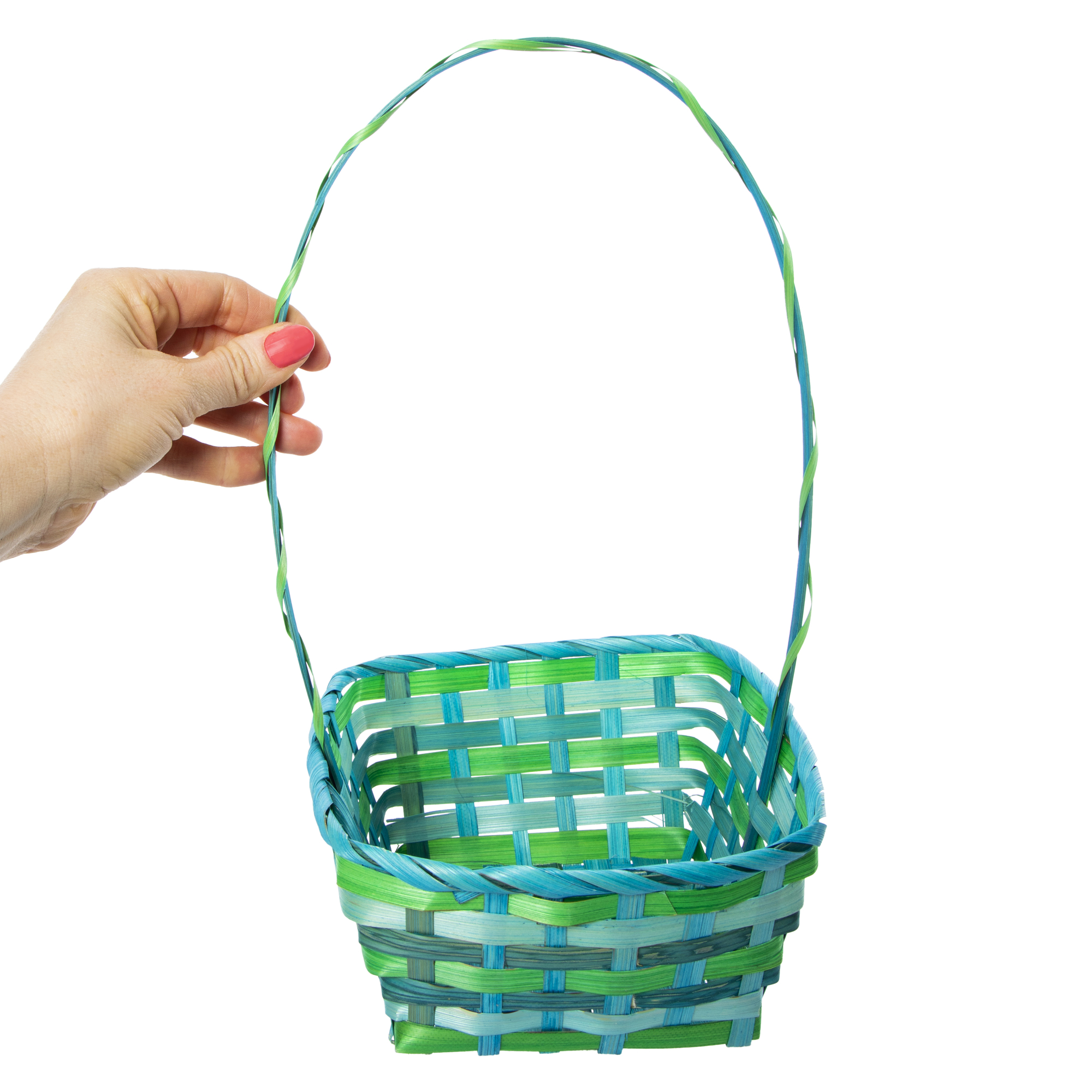 Mini Bamboo Easter Basket 7.8in