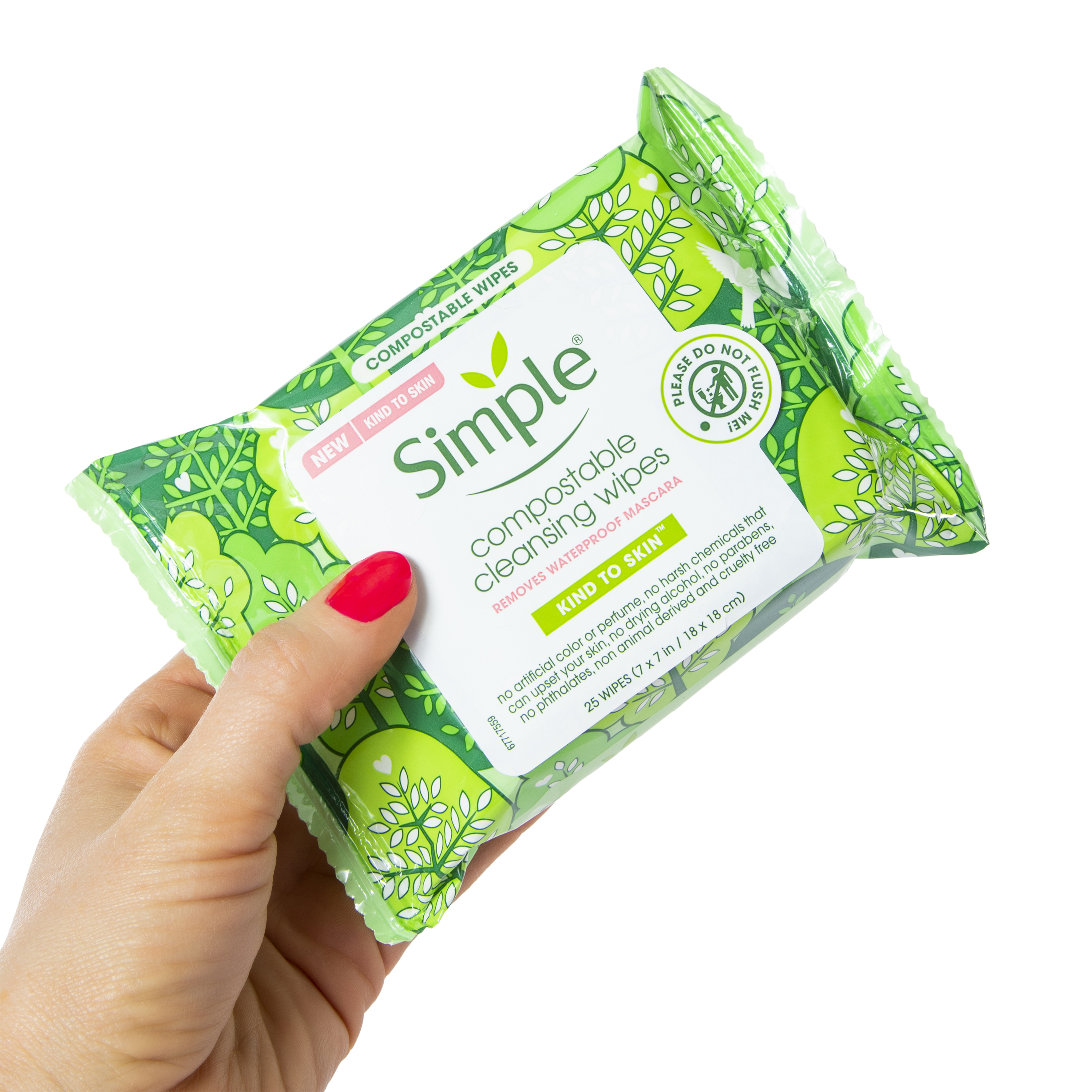 Simple® Compostable Cleansing Wipes 25-Count