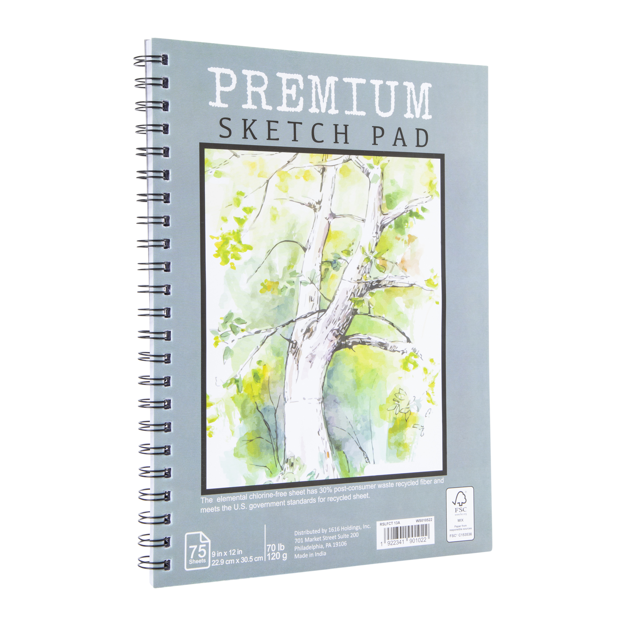 Premium Sketch Pad 9in x 12in (Styles May Vary)