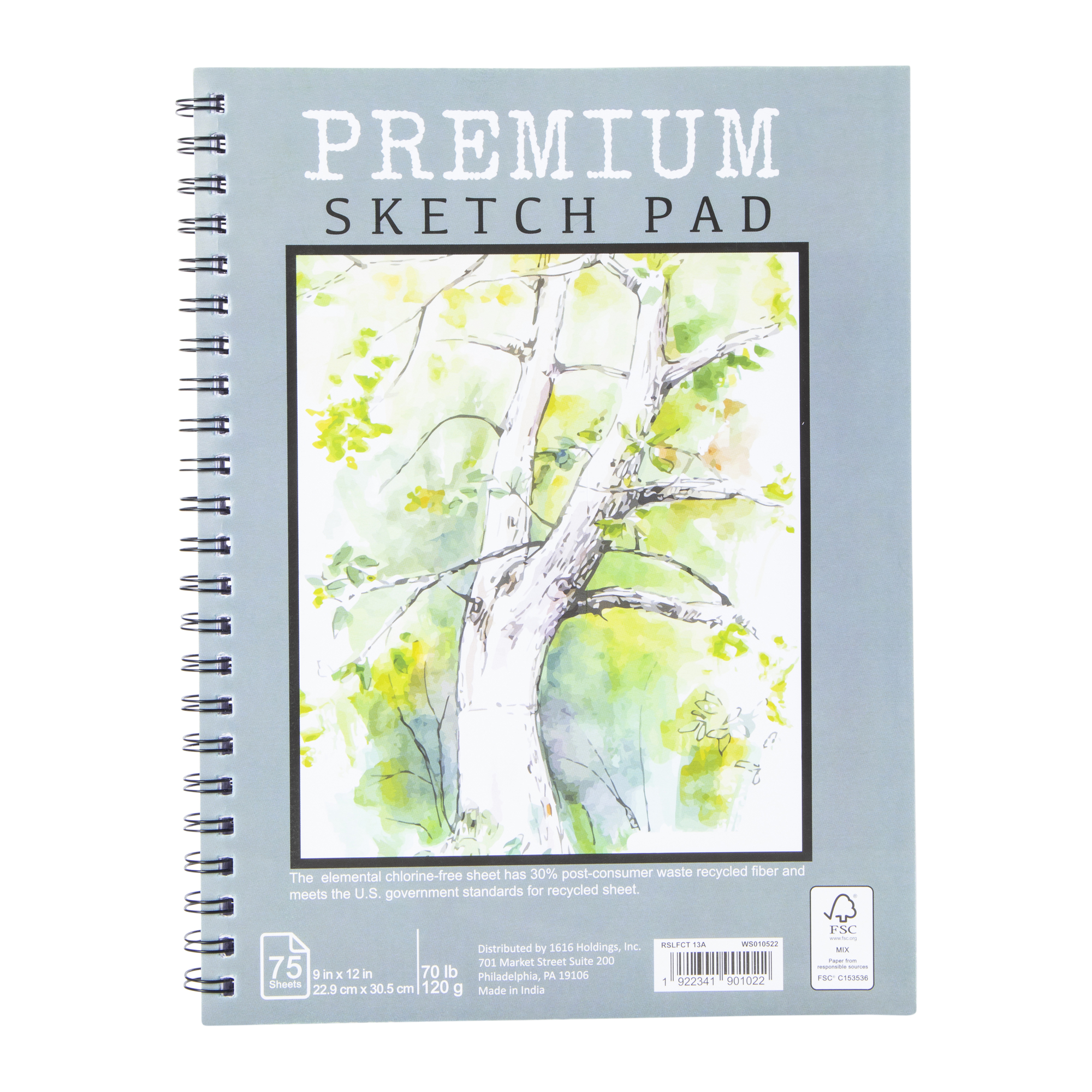 Premium Sketch Pad 9in x 12in (Styles May Vary)