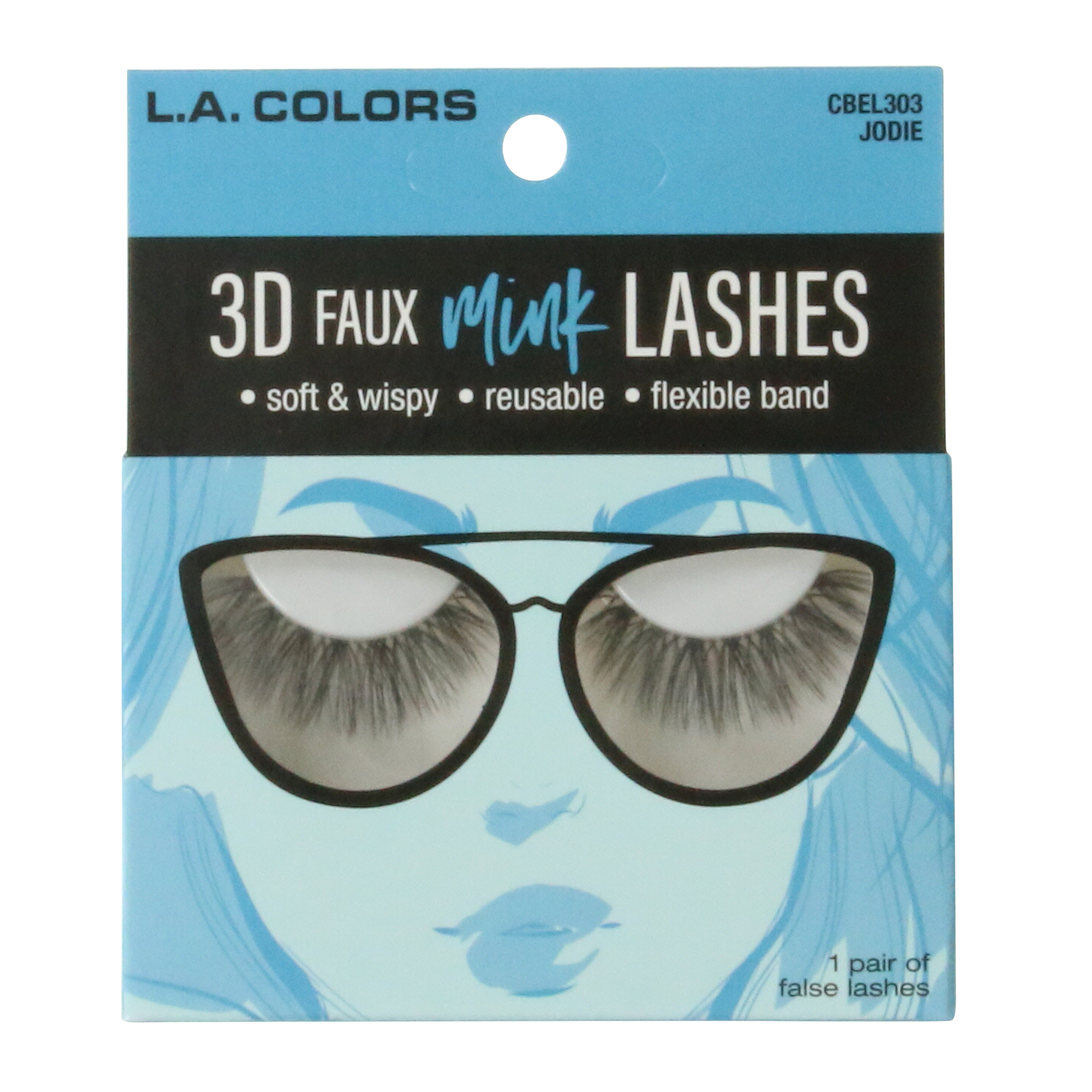 L.A. Colors® 3D Faux Mink False Eyelashes