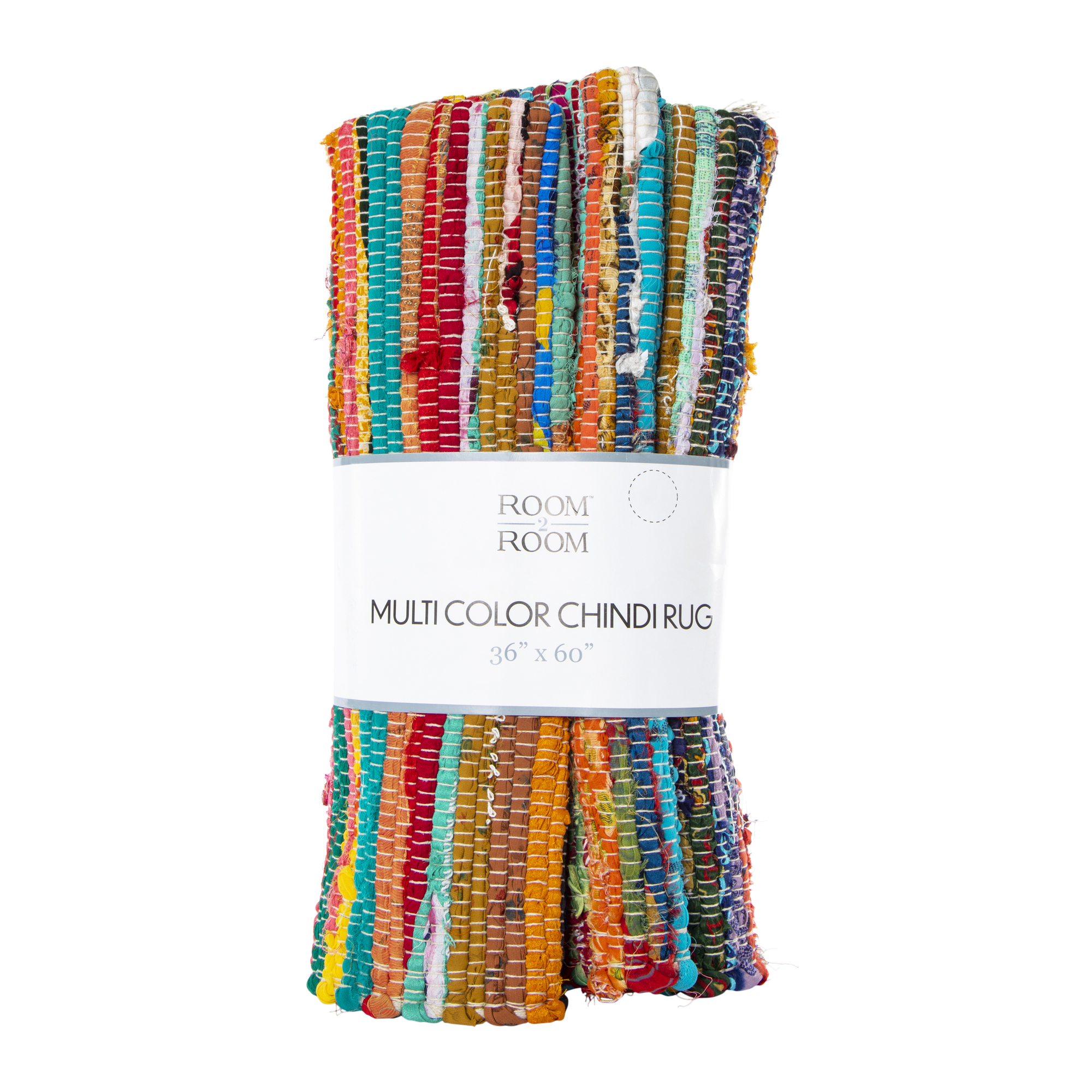 Multicolor Chindi Rug 3ft x 5ft