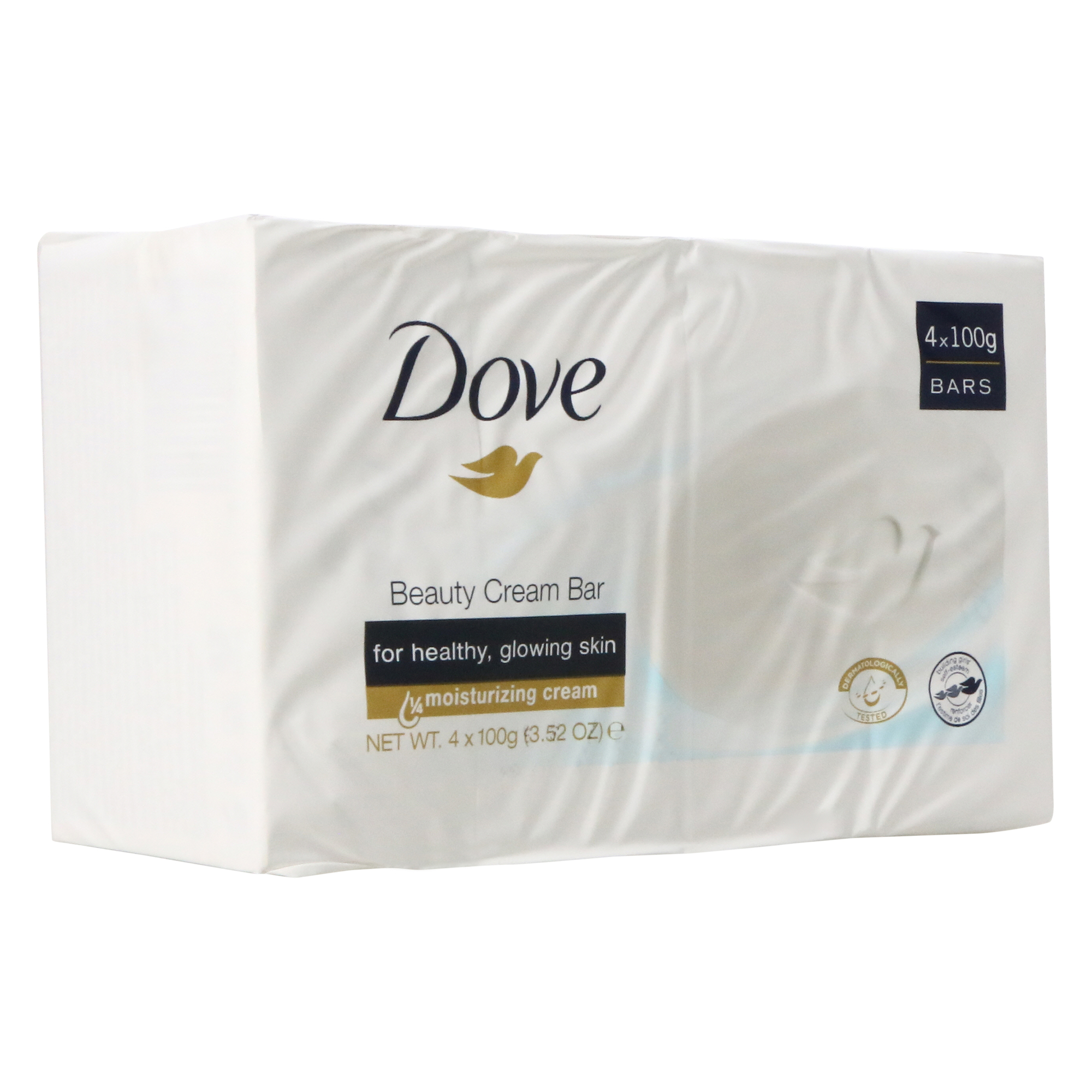 Dove Beauty Cream Bar 4-Count Soap, 100G Each