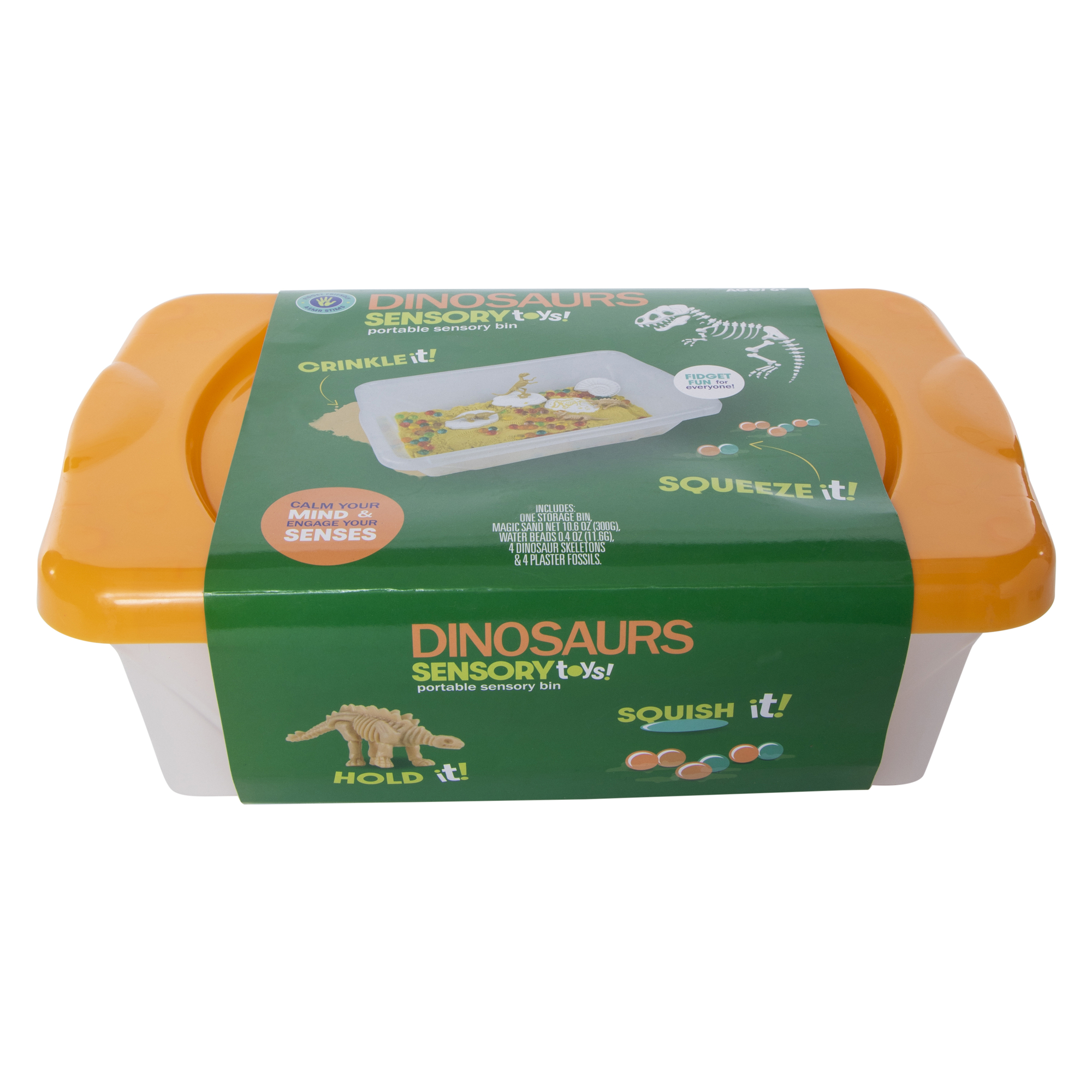 Portable Sensory Toy Bin w/ Magic Sand & Water Beads