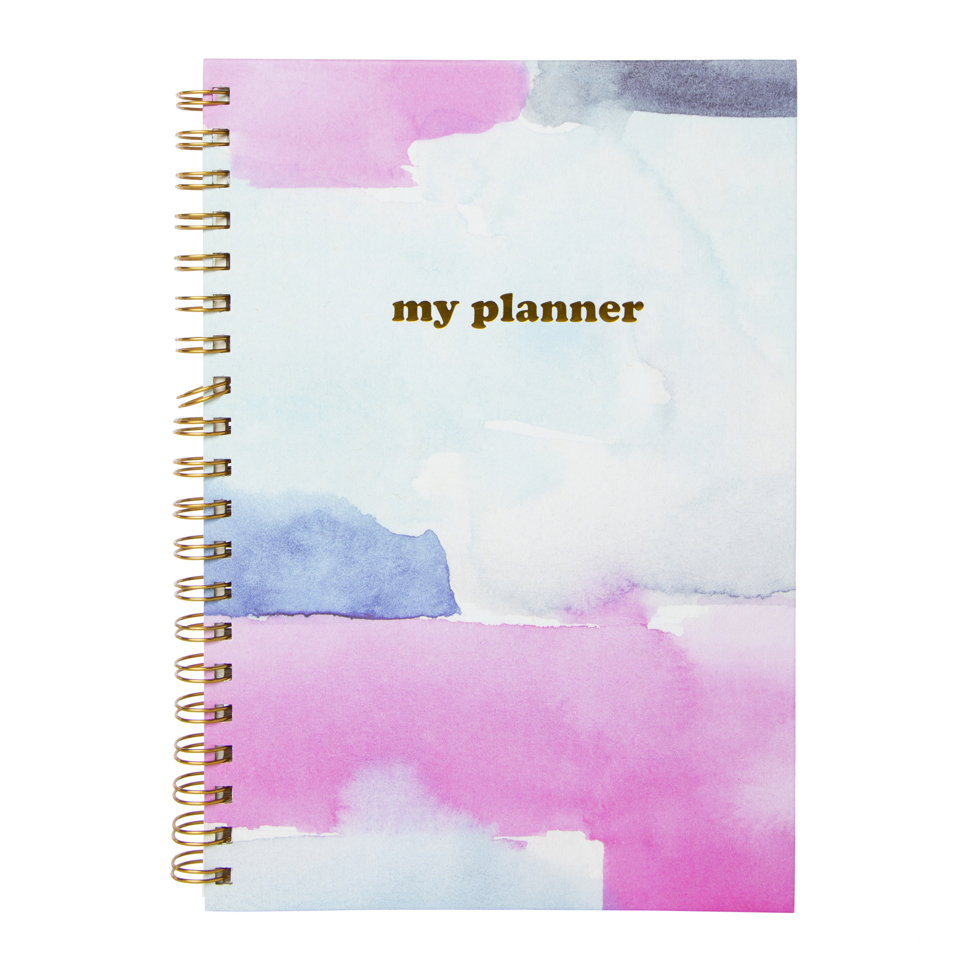 Spiral-Bound Undated Weekly Planner