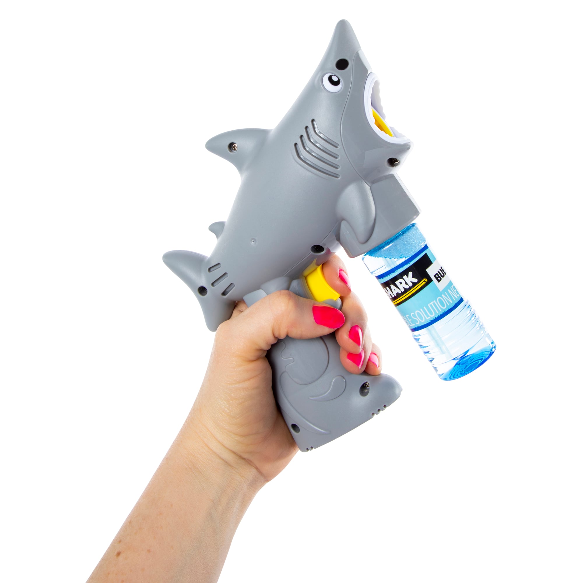 Shark Bubble Blaster Toy w/ Bubble Solution