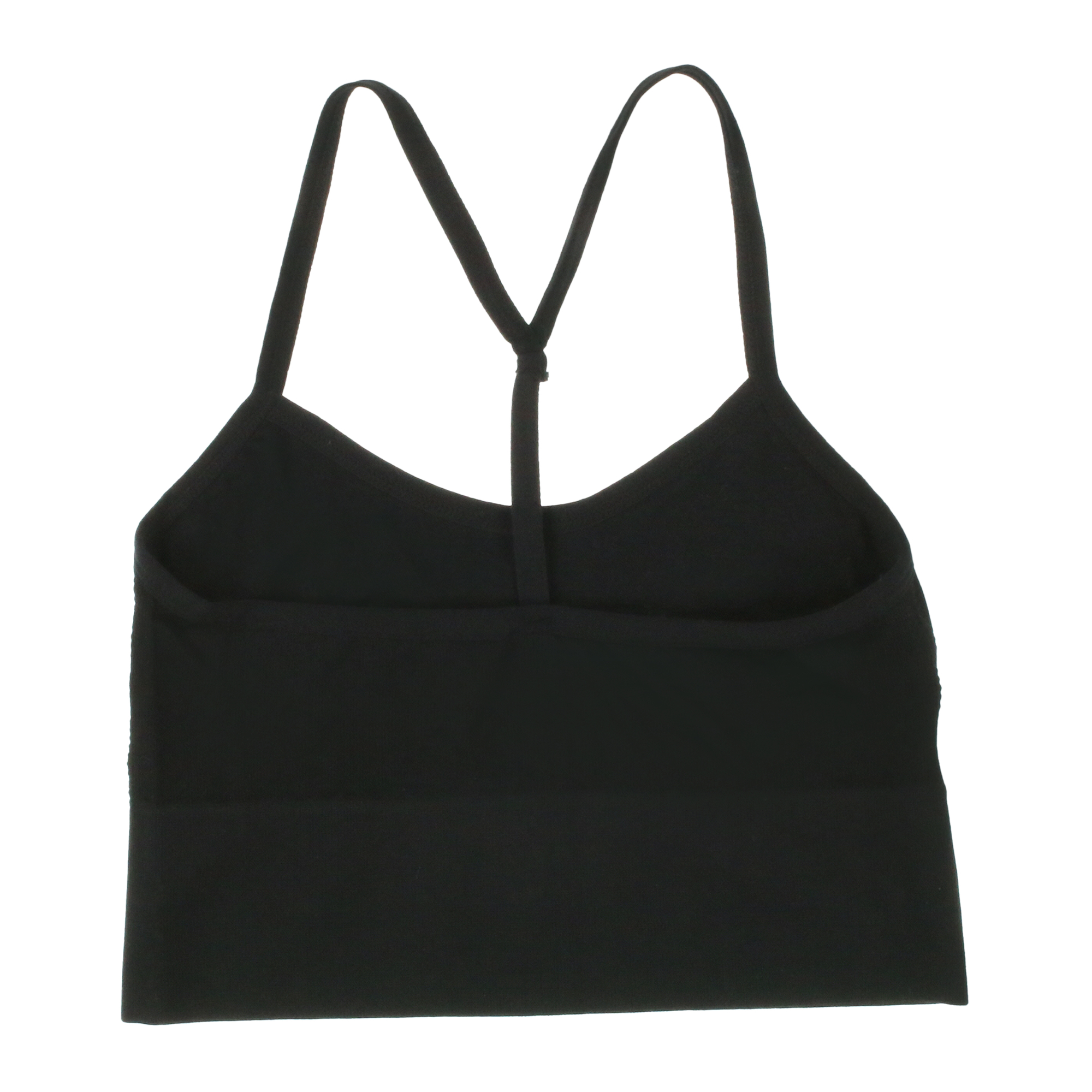Black Longline T-Back Sports Bra