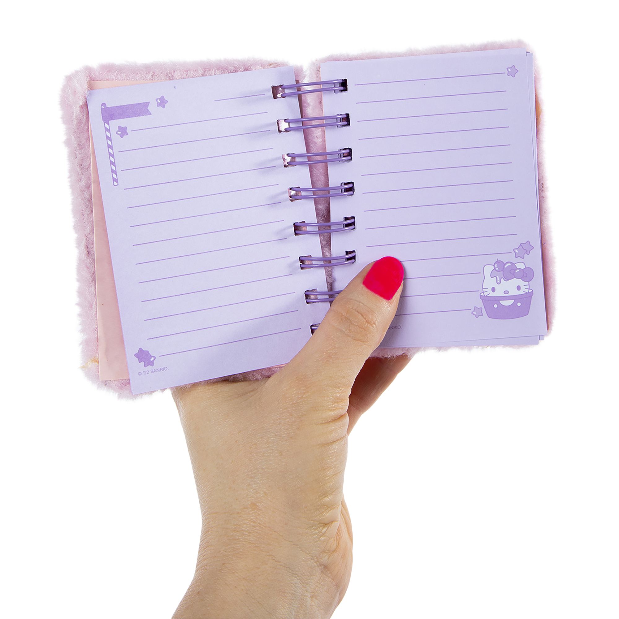 Pink Hello Kitty® Fuzzy Mini Journal