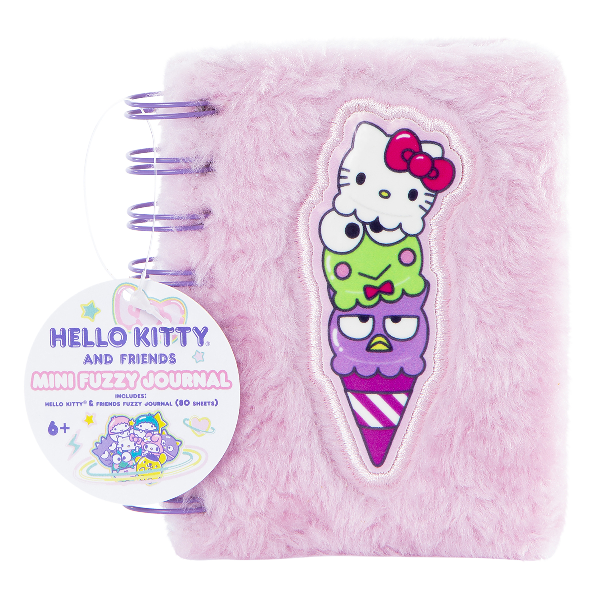 Pink Hello Kitty® Fuzzy Mini Journal