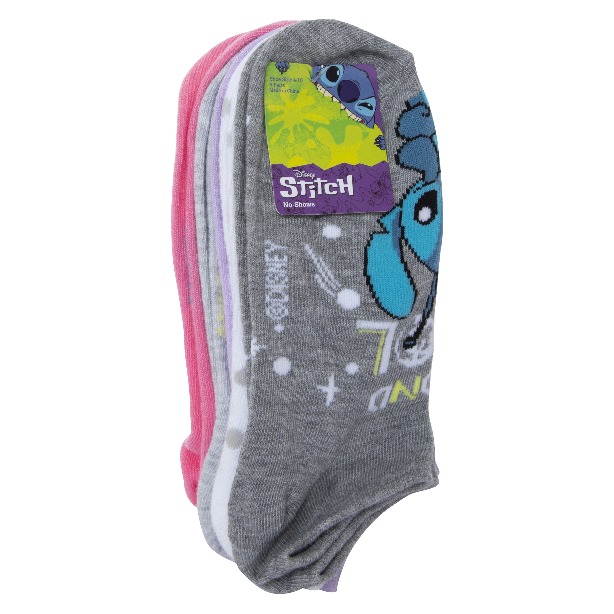 Disney Stitch™ No-Show Socks 5-Pack