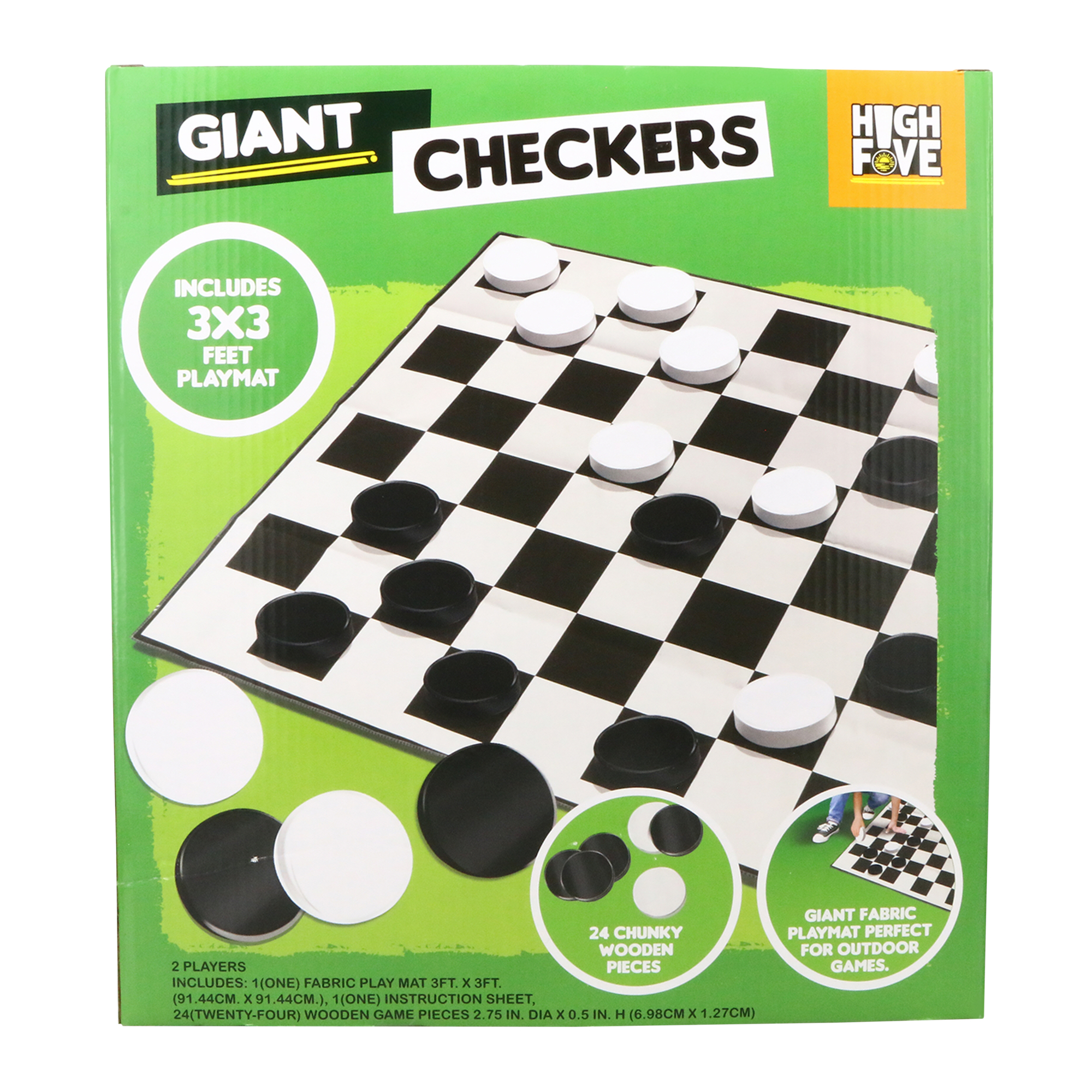 Giant Checkers Outdoor Game Set