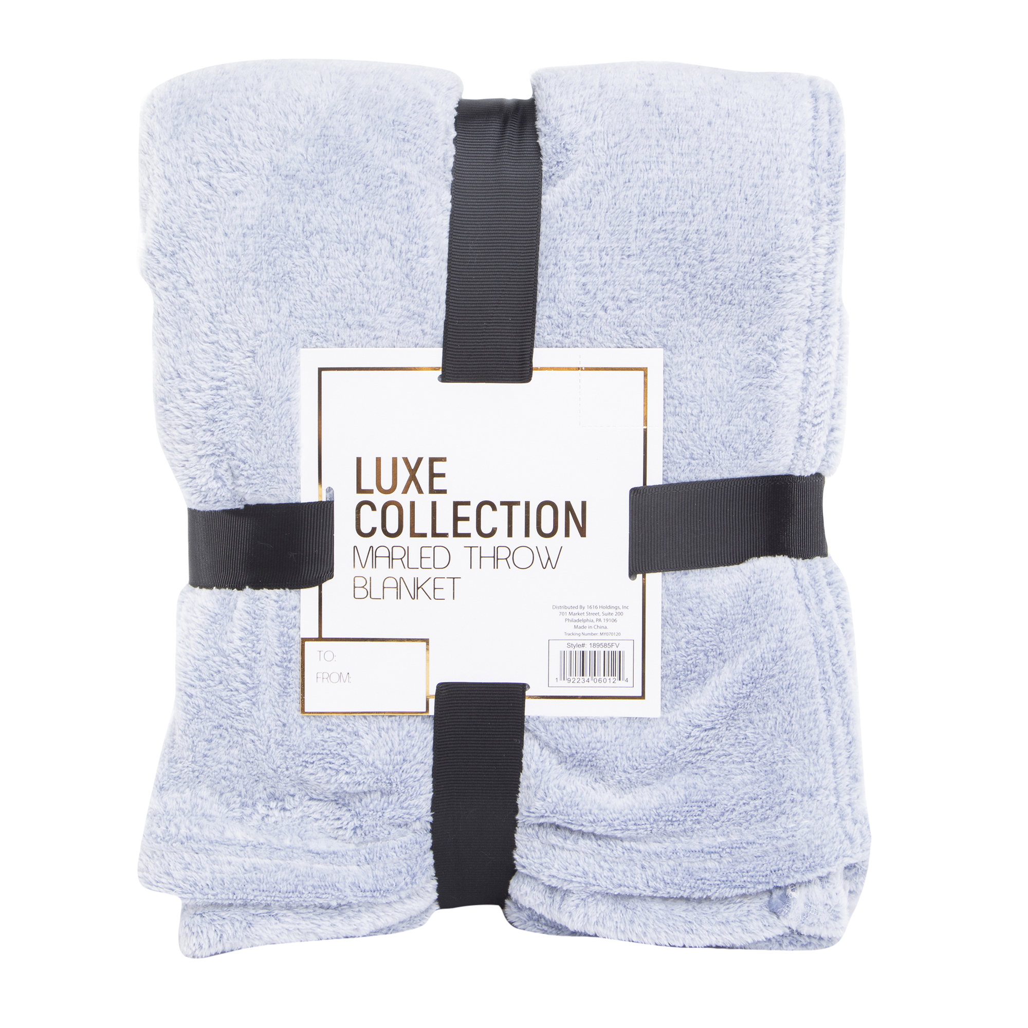 Marled Plush Blanket 50in x 60in