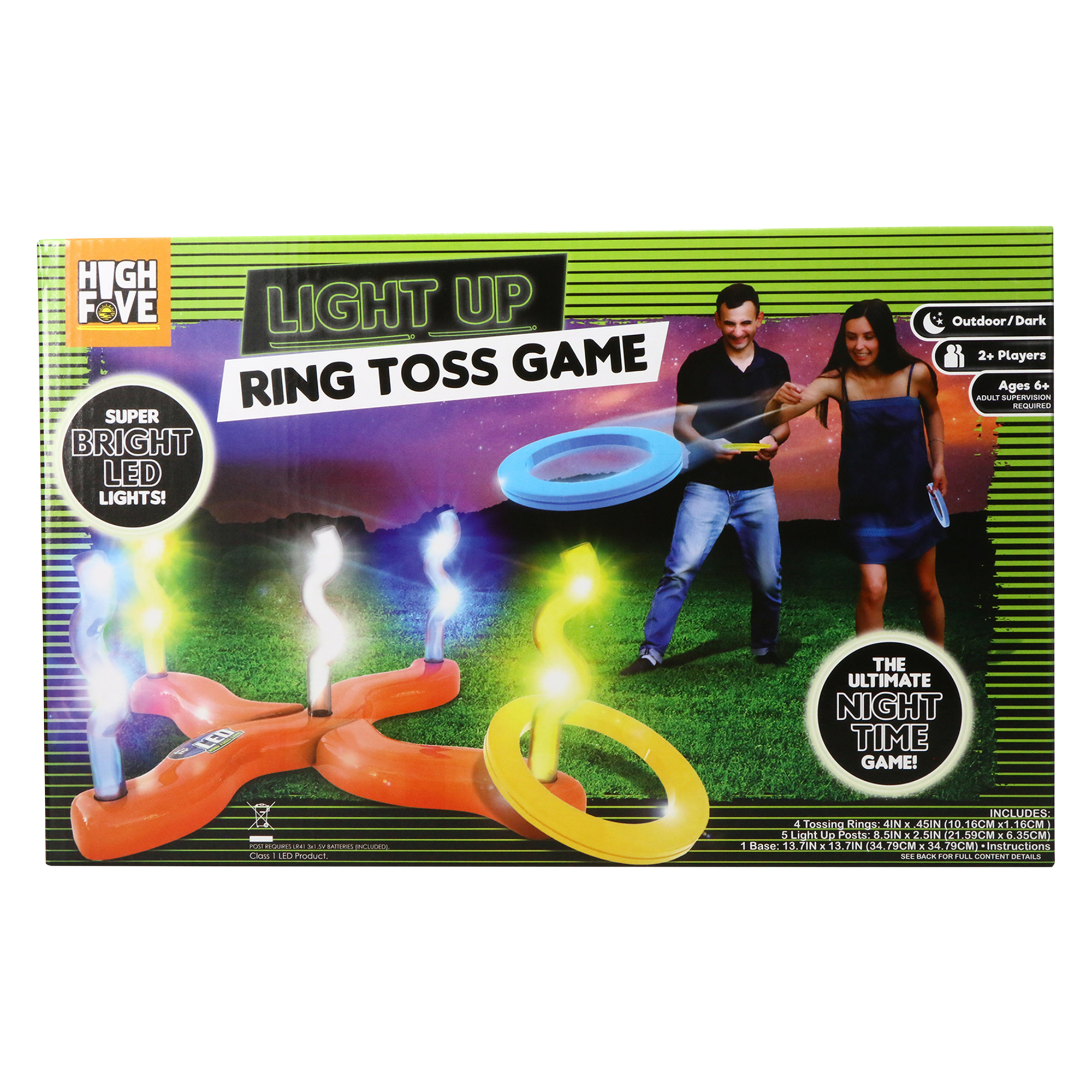 LED Light Up Ring Toss Game
