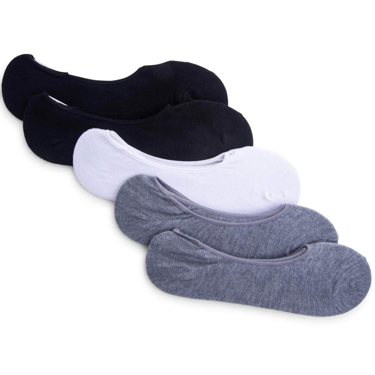 Ladies No-Show Liner Socks 5-Pack