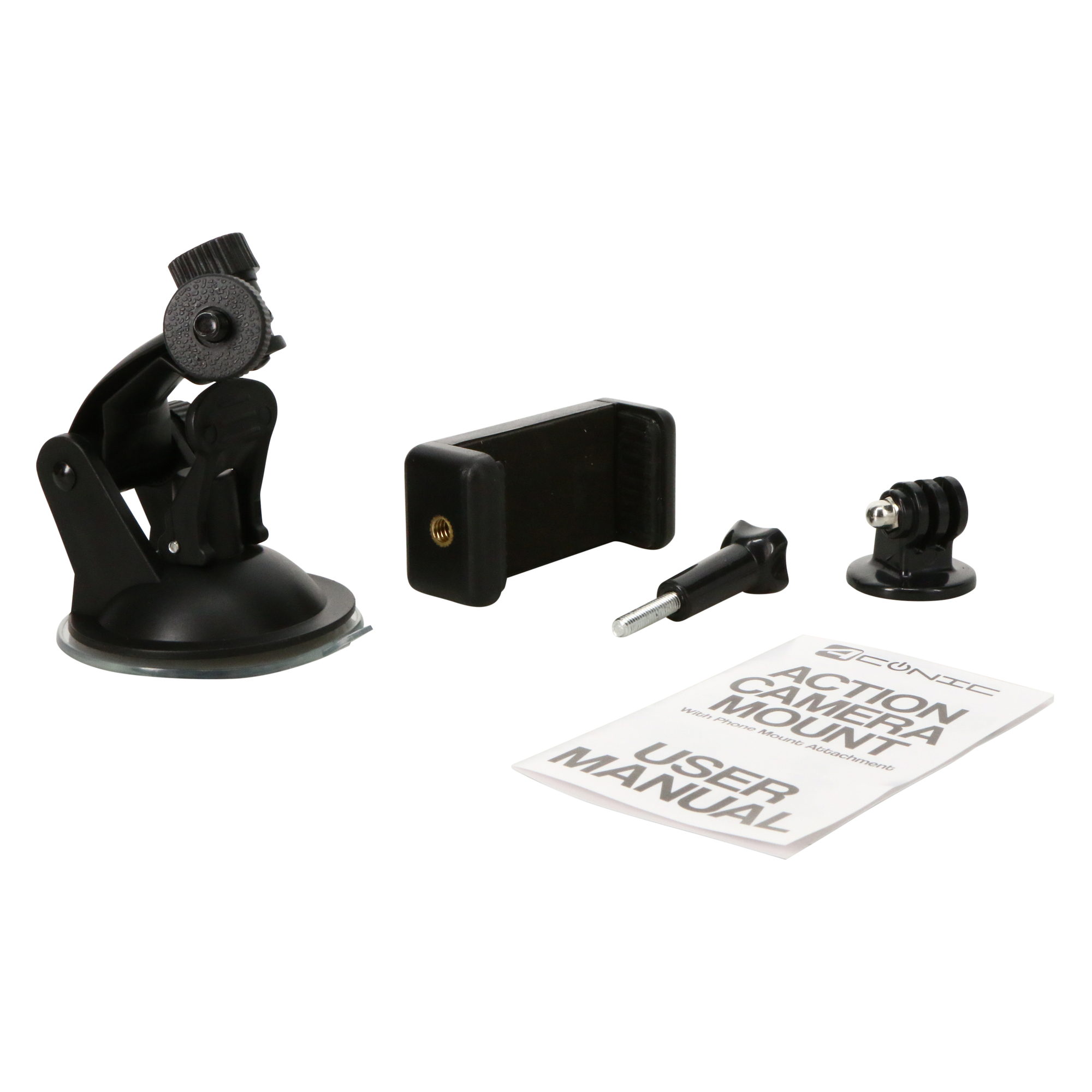 Action Camera Mount w/ Phone Mount Attachment