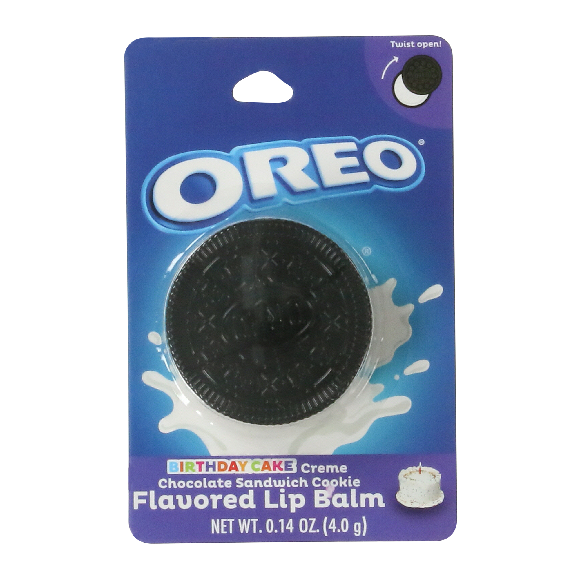 Oreo® Birthday Cake Creme Chocolate Sandwich Cookie Flavored Lip Balm 0.14oz