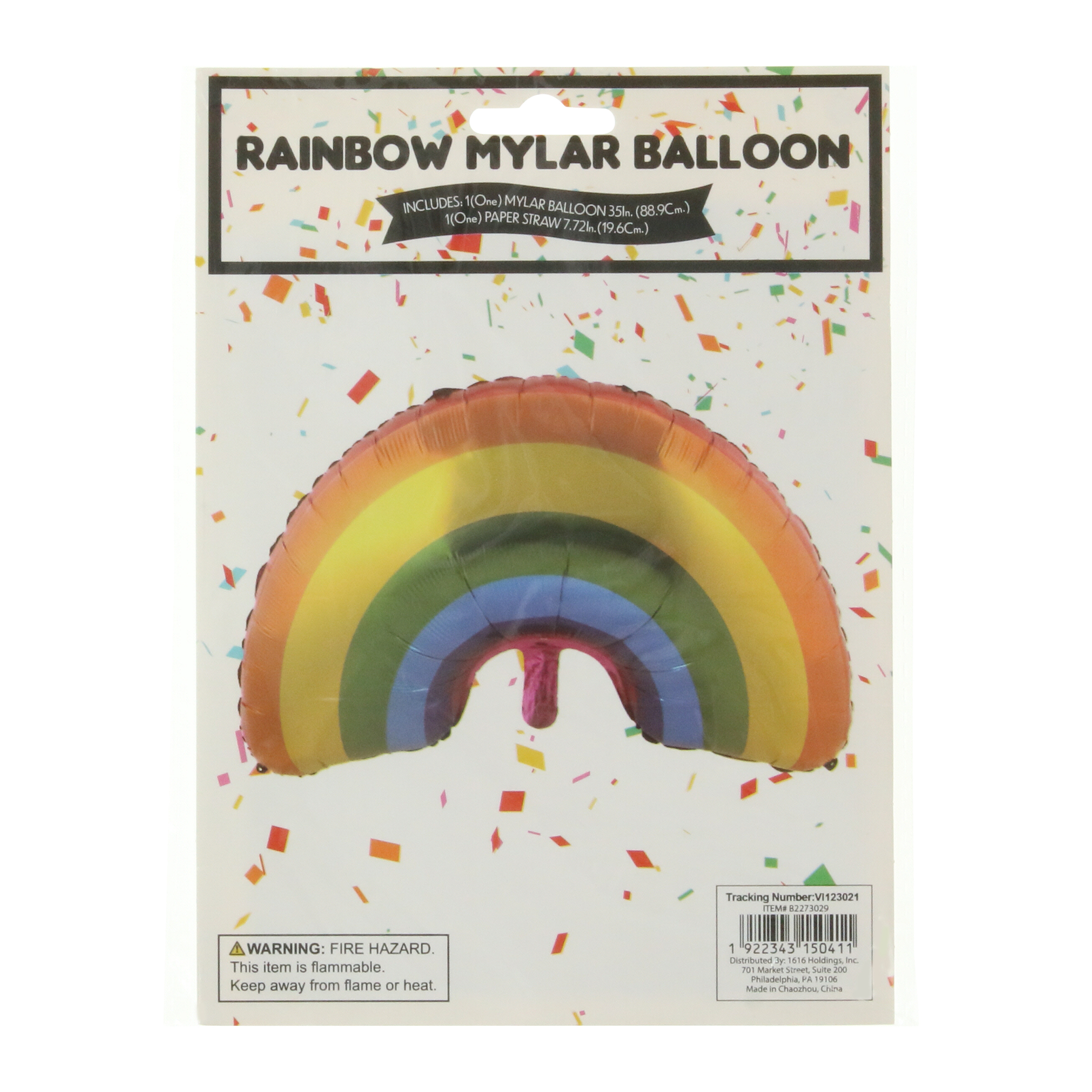 Rainbow Mylar Balloon 35in