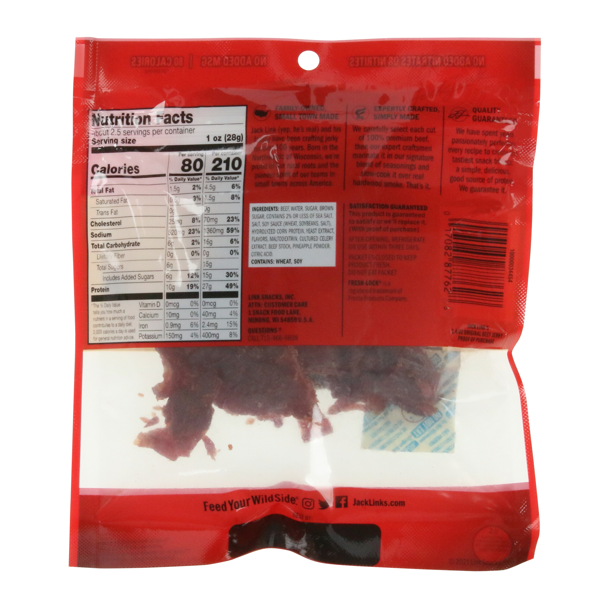 Jack Link’s® Jerky Resealable Bag