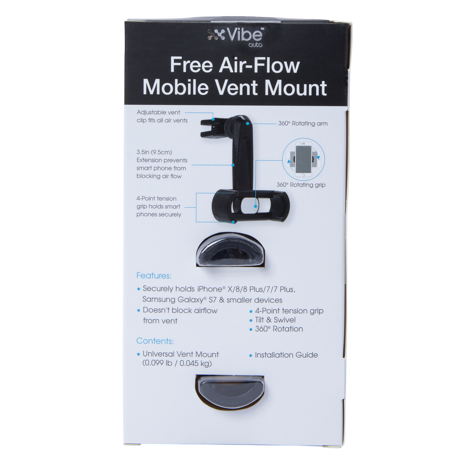 Free Air-Flow Mobile Phone Vent Mount