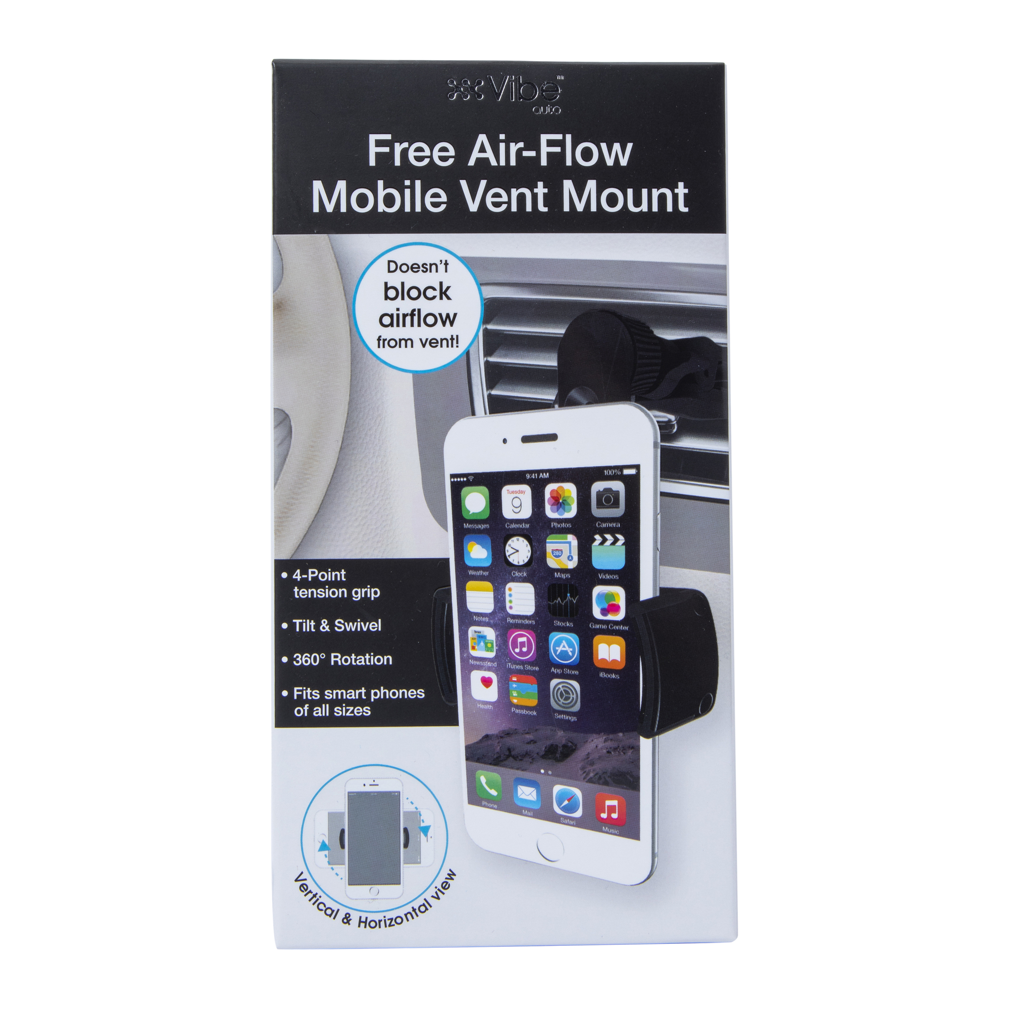 Free Air-Flow Mobile Phone Vent Mount
