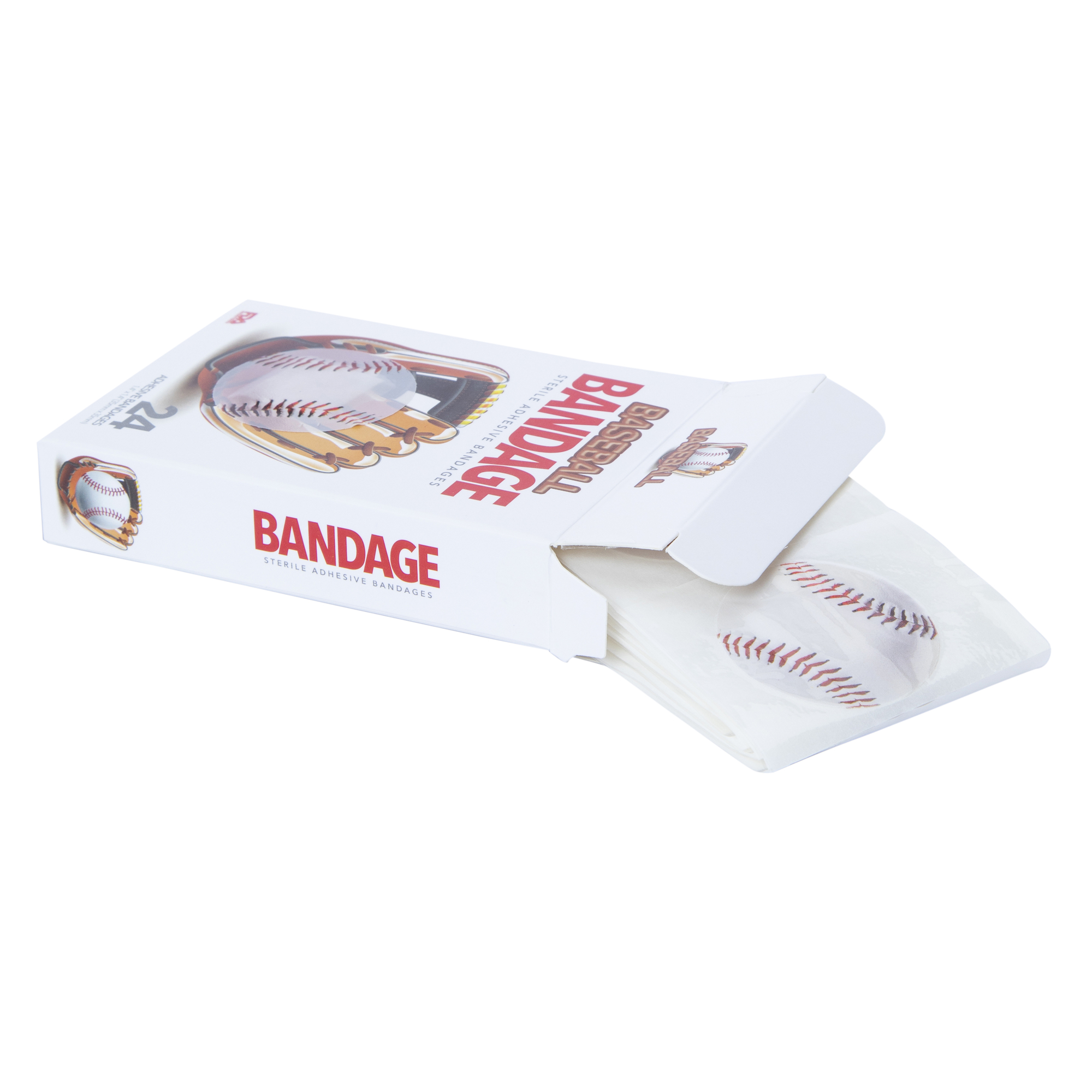 Bioswiss® Baseball Adhesive Bandages 24-Count