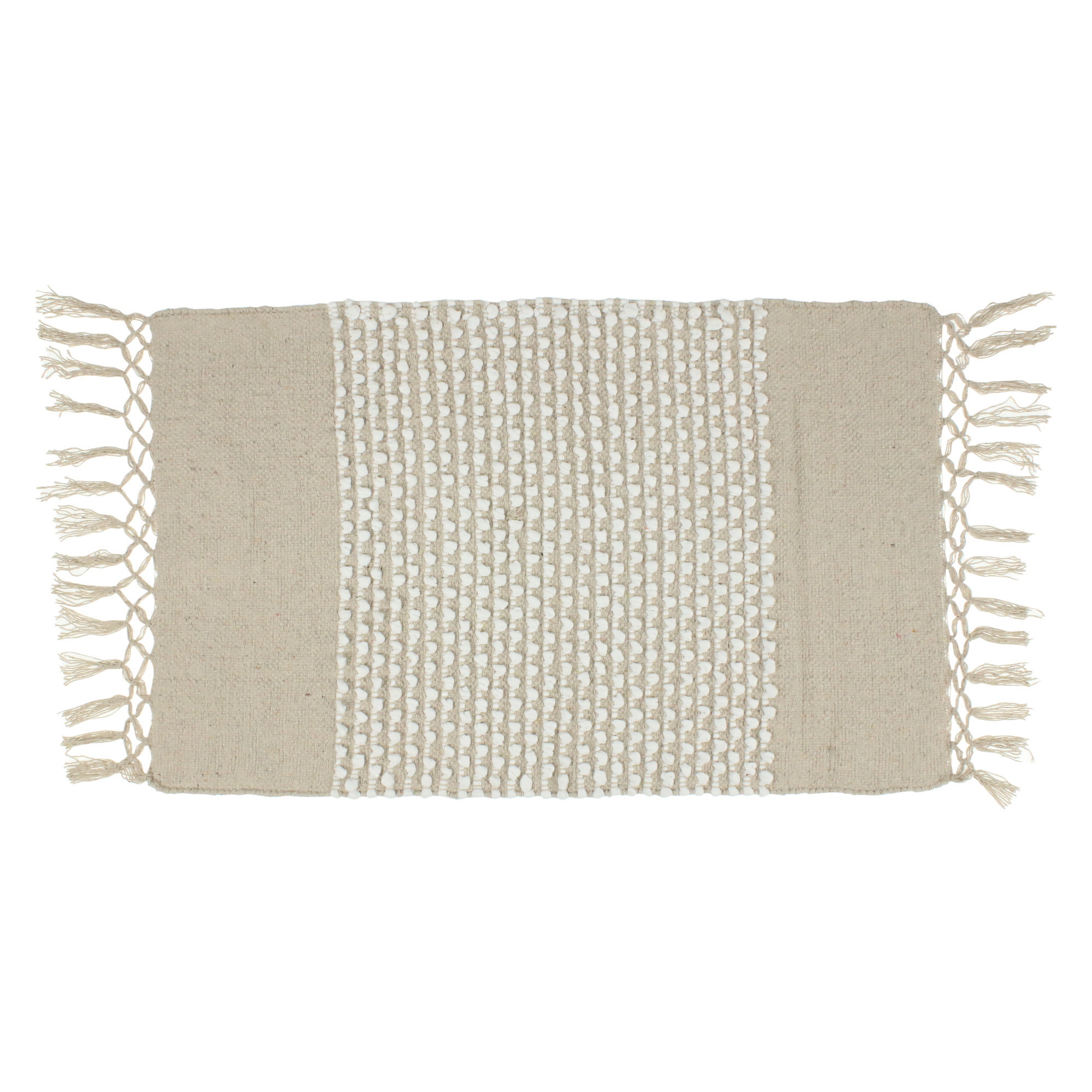 Woven Fringe Rug 2ft x 3ft