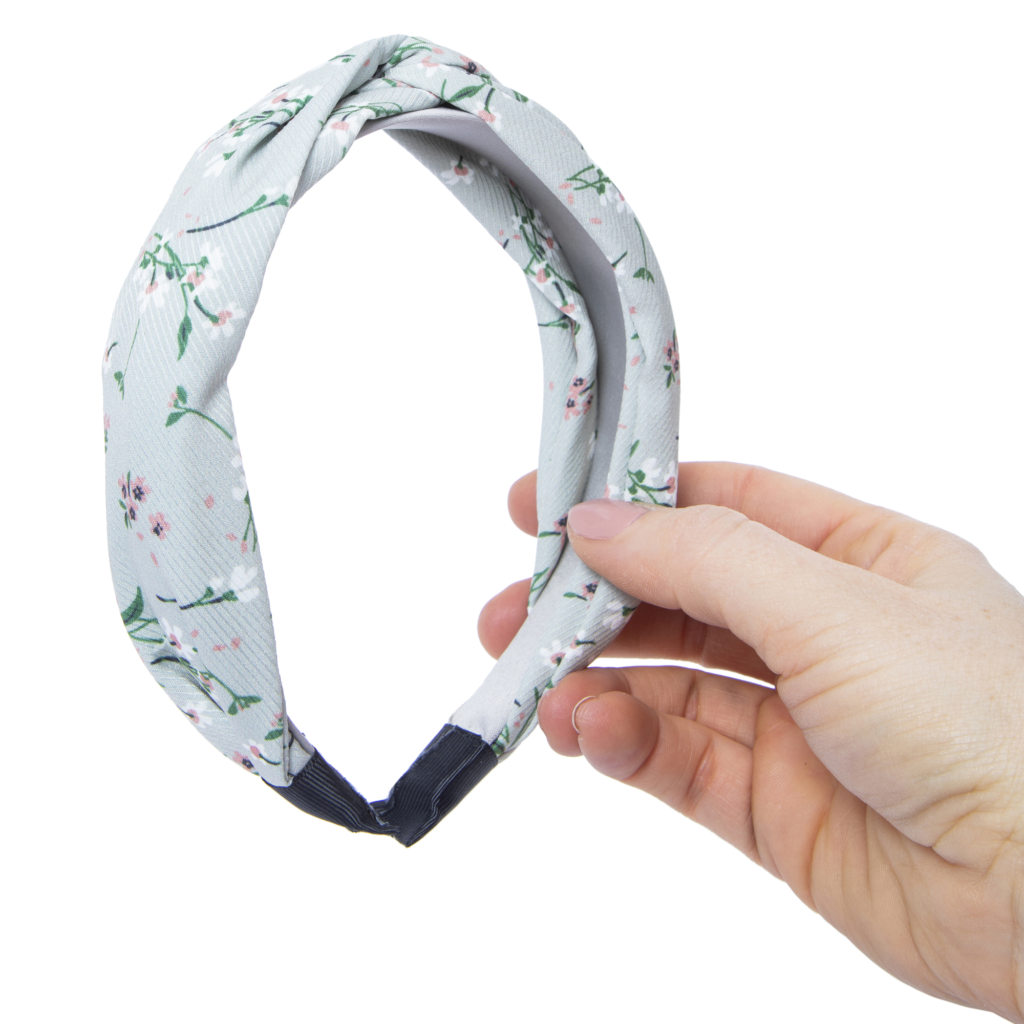 Floral Fabric Twist Headband
