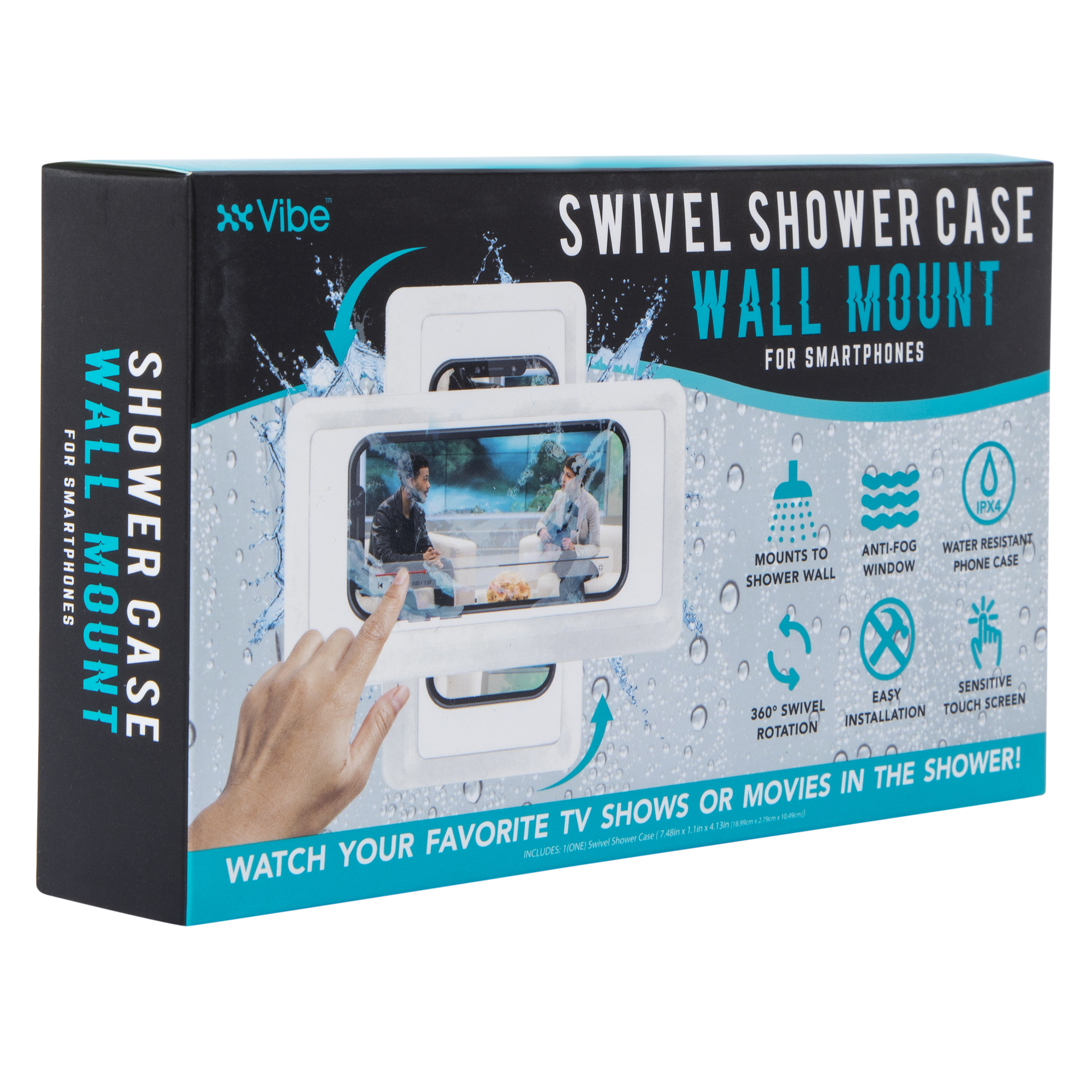 Swivel Shower Case Wall Mount For Smart Phones